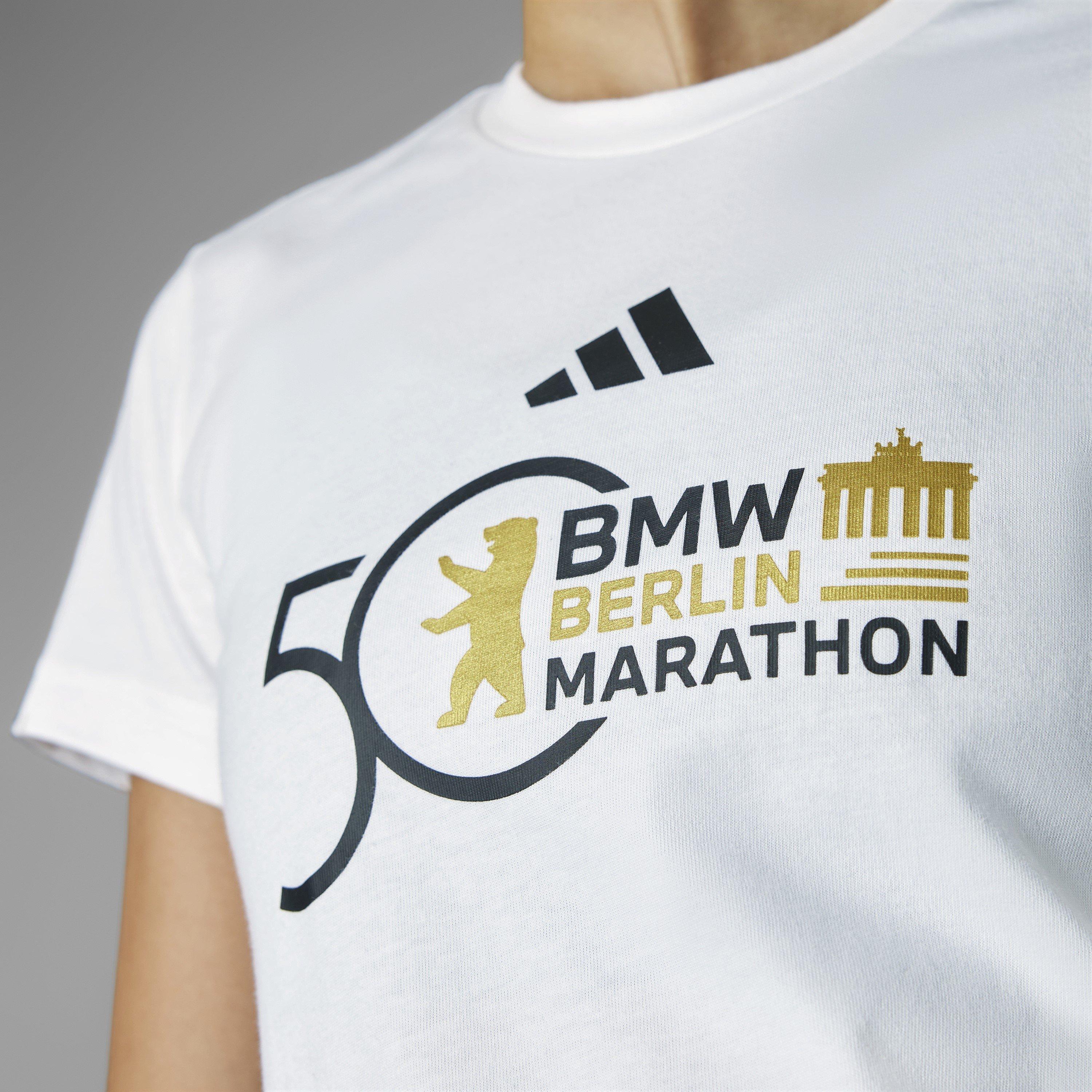 Weiß - adidas - Ber24 Logo Short Sleeve Performance Running Top - 10