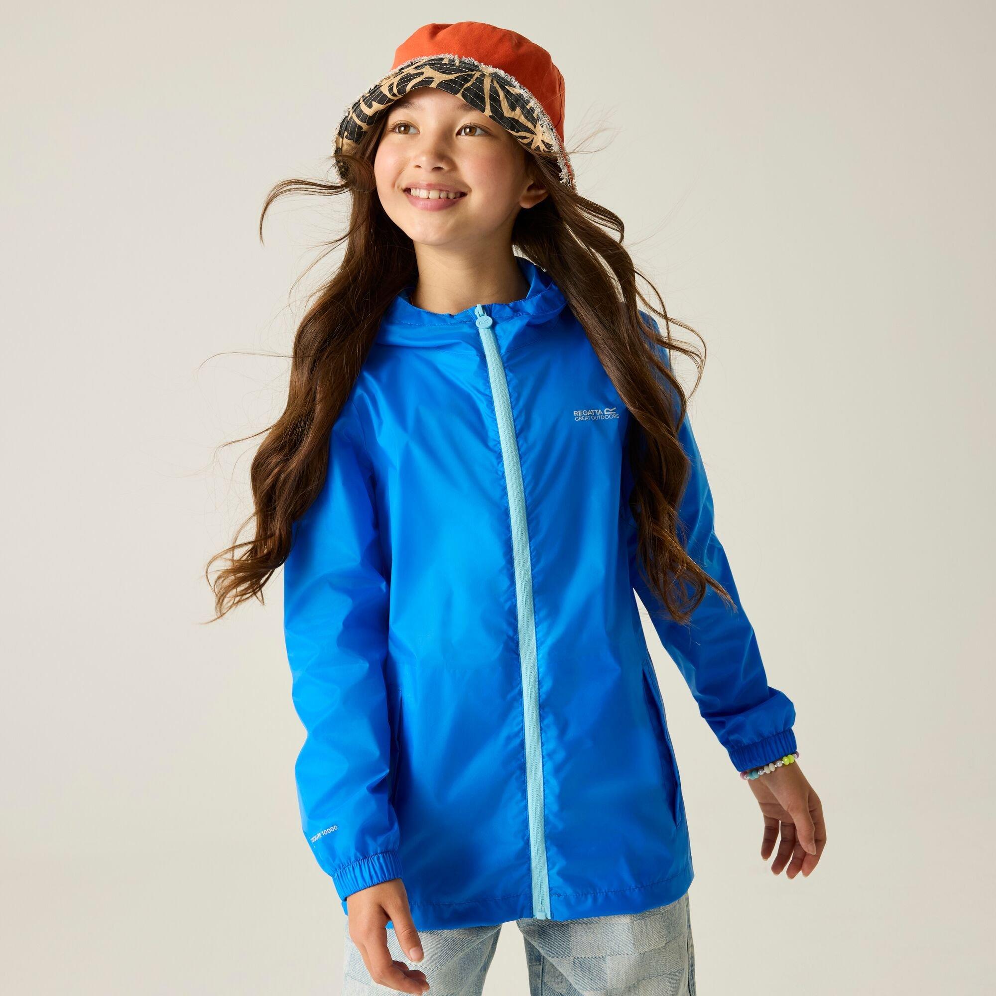 Regatta  Kids Kid Pack It Iii Waterproof Jacket - Sonic Blue - 7-8 Years