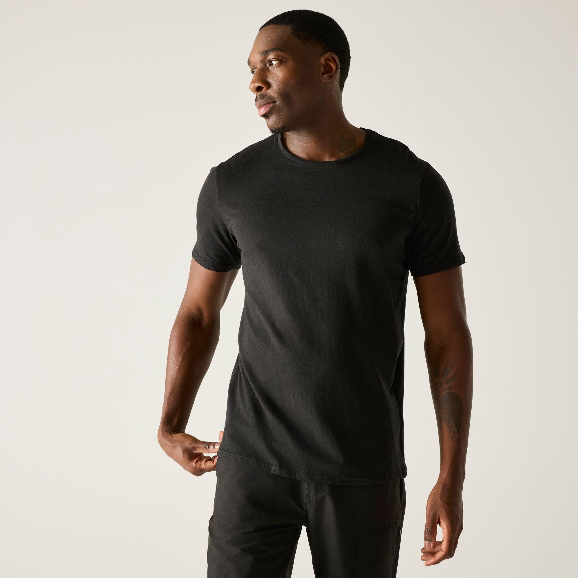 Regatta Men's Tait Lightweight Active T-Shirt - Black - XL