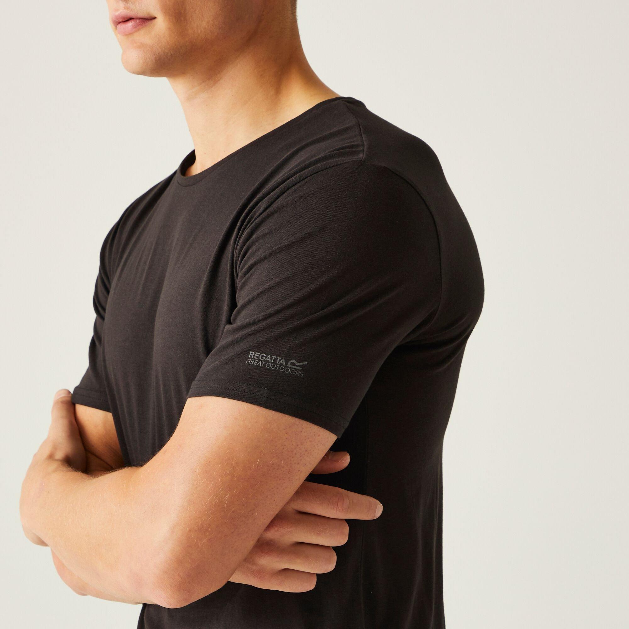 Black - Regatta - Tait Coolweave T-Shirt - 4