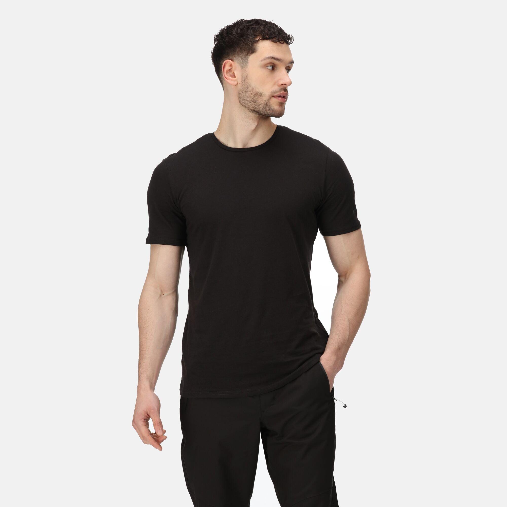 Black - Regatta - Tait Coolweave T-Shirt - 10