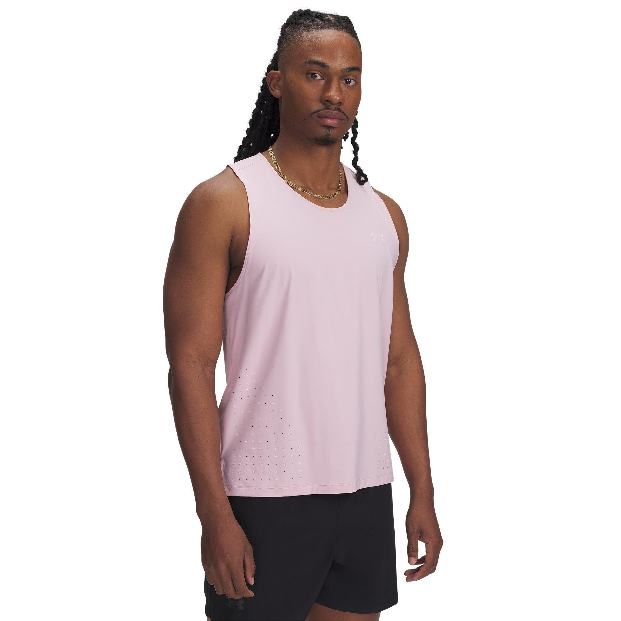 Under Armour Men's Launch Performance Running Vest - Pink - 2XL