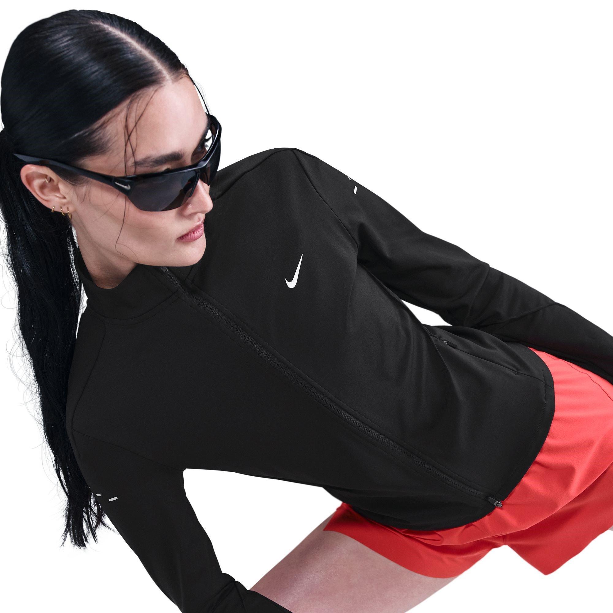 Black - Nike - Women's Swift Full Zip Long Sleeve Running Top - 5