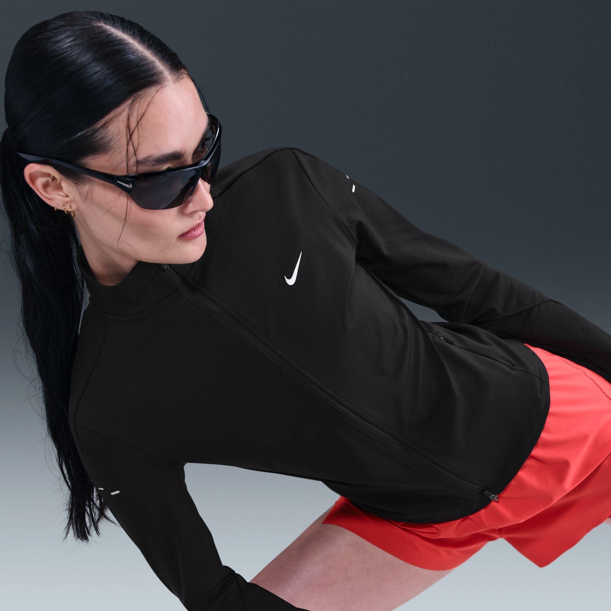 Black - Nike - Women's Swift Full Zip Long Sleeve Running Top - 10