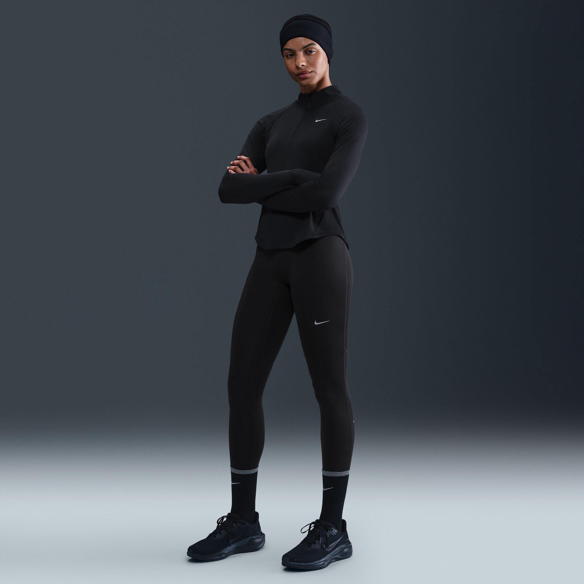 Black - Nike - Tempo High-Waisted 7/8 Running Leggings Womens - 13