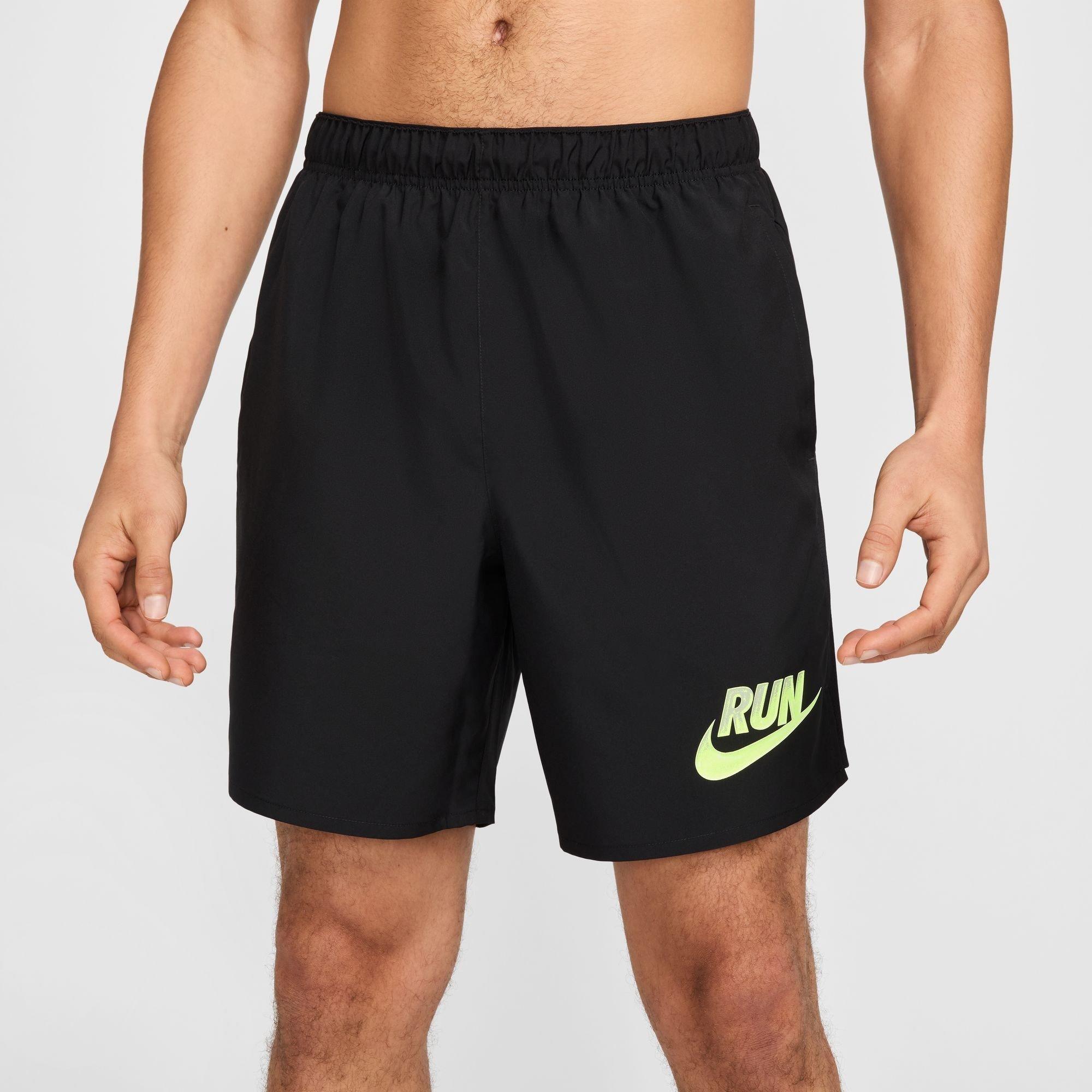 Nike Men's Run Energy Challenger Shorts - Black/Black/Bla - L