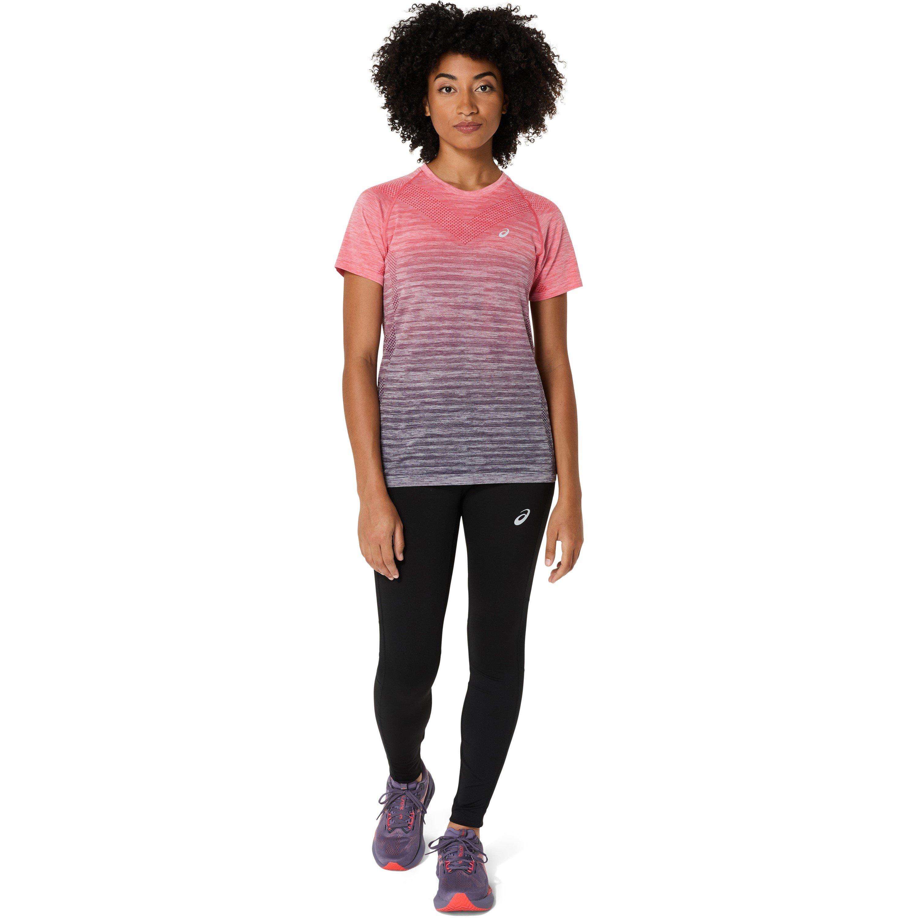 Rif/Paars - Asics - Seamless Short-Sleeve Performance Running Top - 3