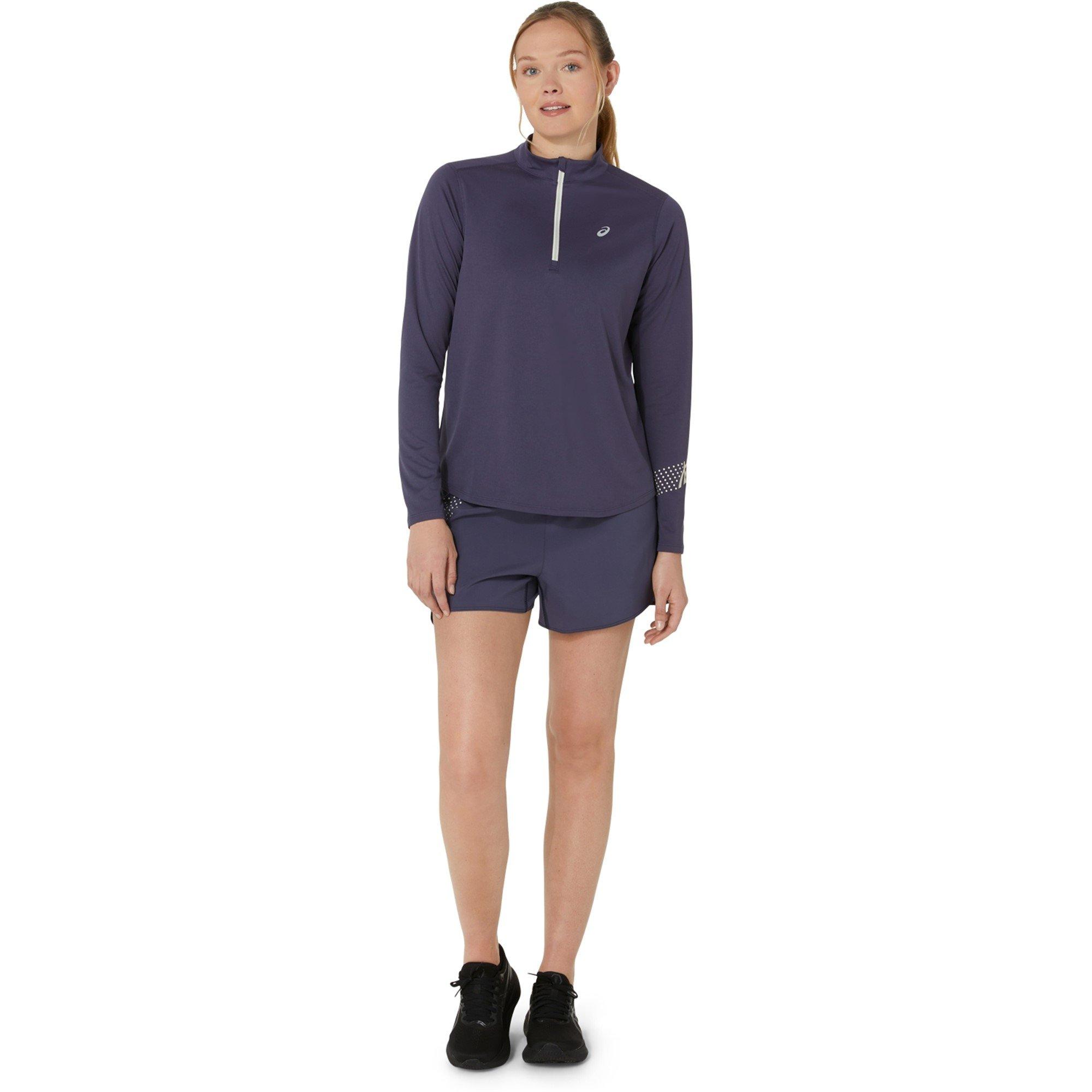 Indigo Mist - Asics - Icon half Zip Ls Top Running Womens - 2