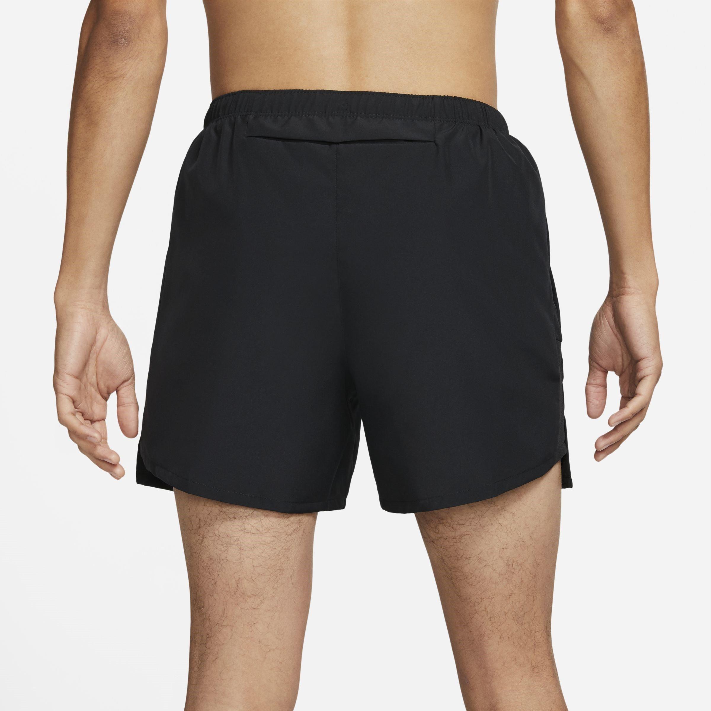 Black/R.Silver - Nike - Challenger Mens Brief-Lined Running Shorts - 2