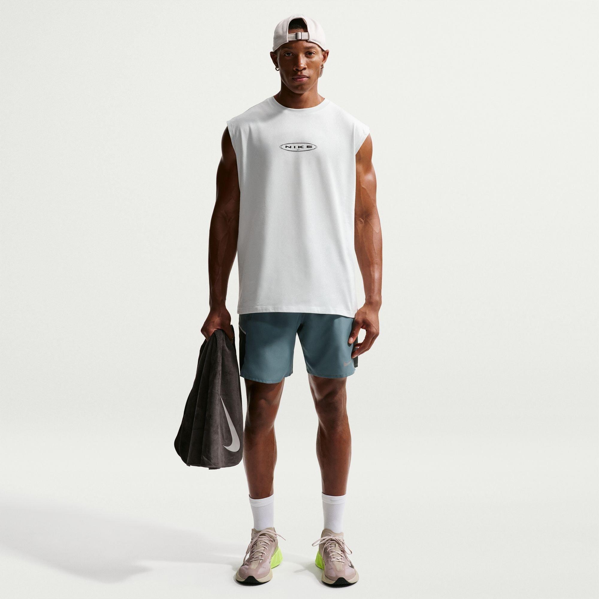 Mineral Slate - Nike - Men's Miler 7 Performance Running Shorts - 7
