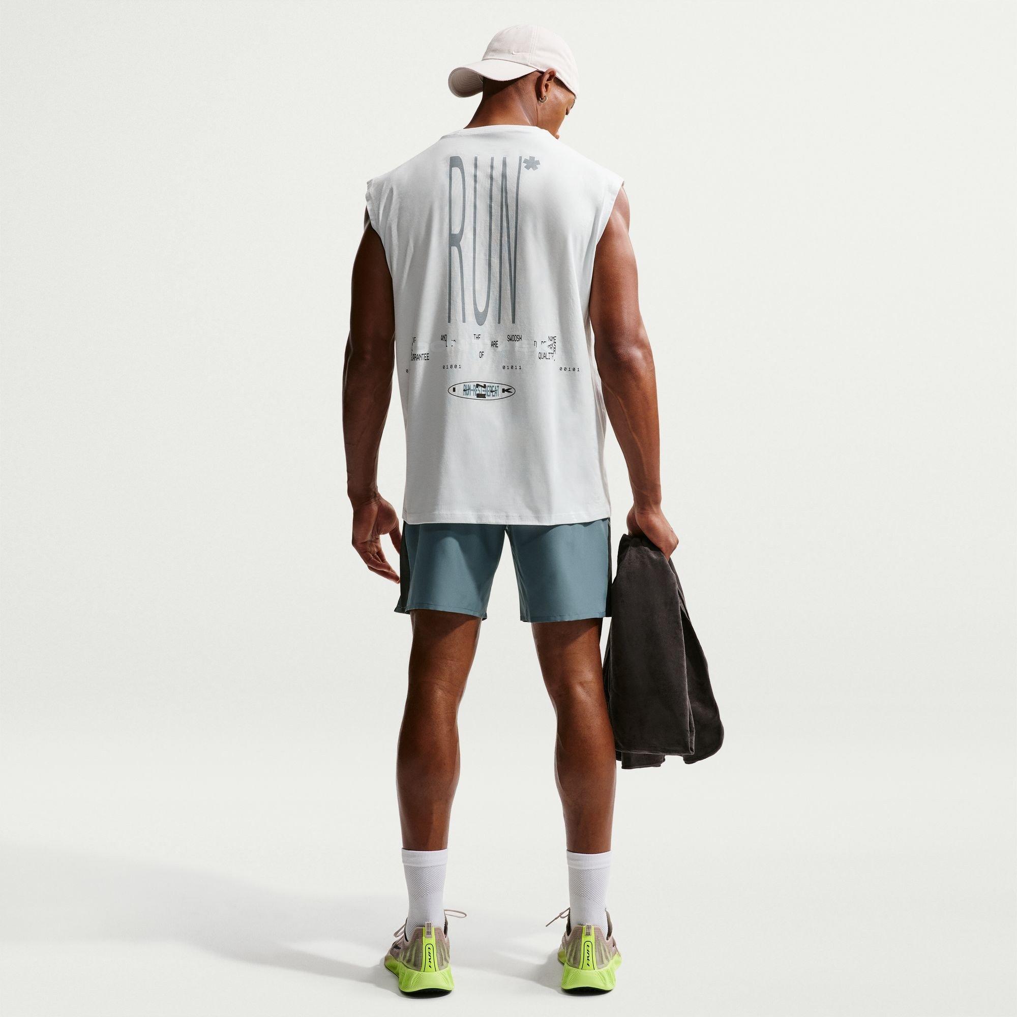 Mineral Slate - Nike - Men's Miler 7 Performance Running Shorts - 8