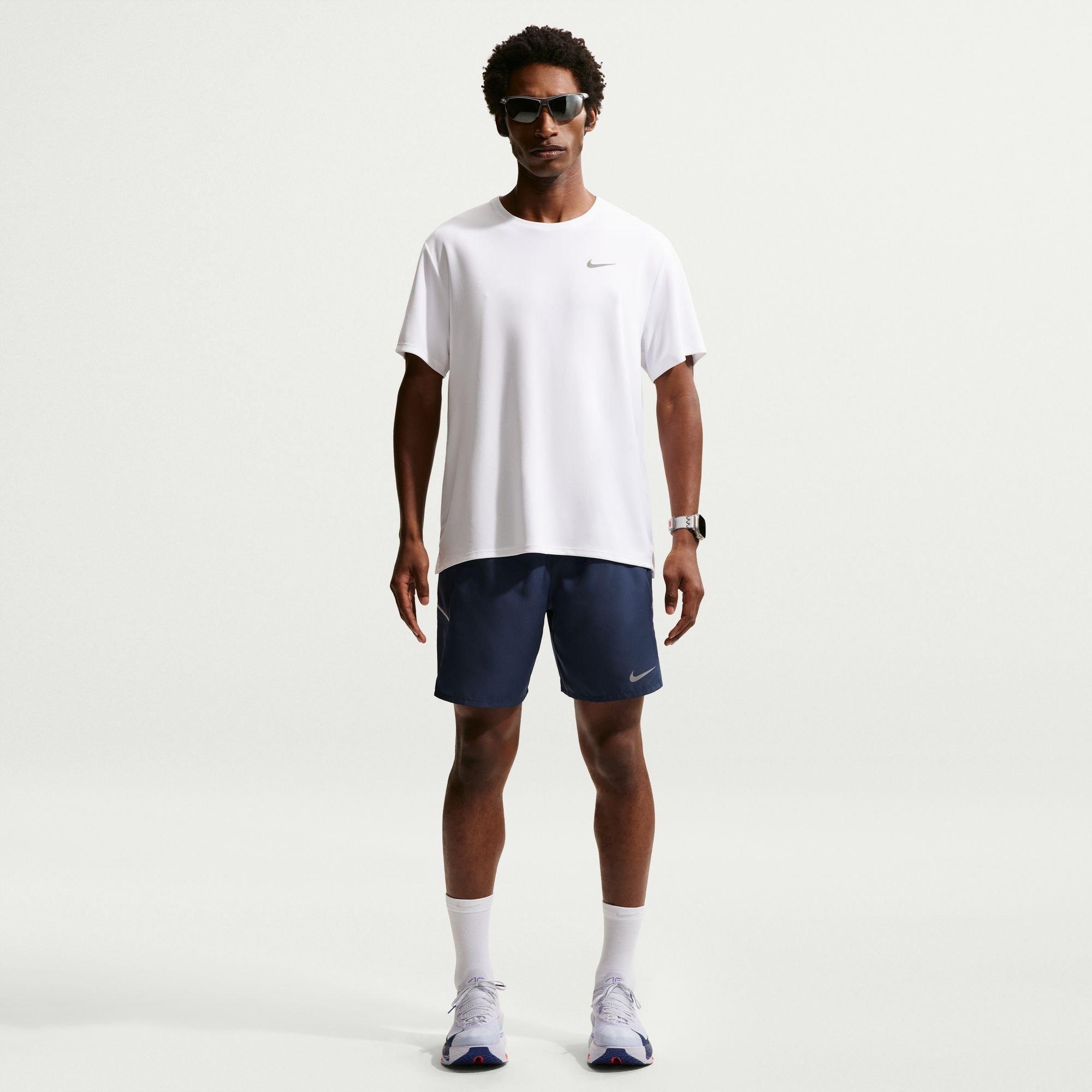 Midnight Navy - Nike - Men's Miler 7 Performance Running Shorts - 7