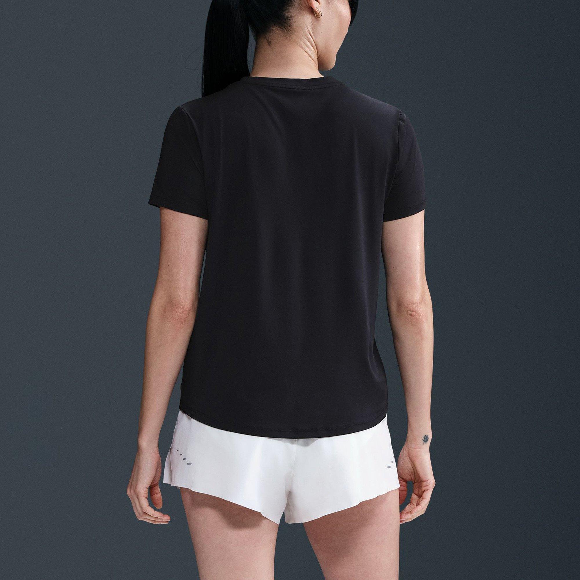 Black - Nike - One Swoosh Womens Dri-FIT Running T-Shirt - 2