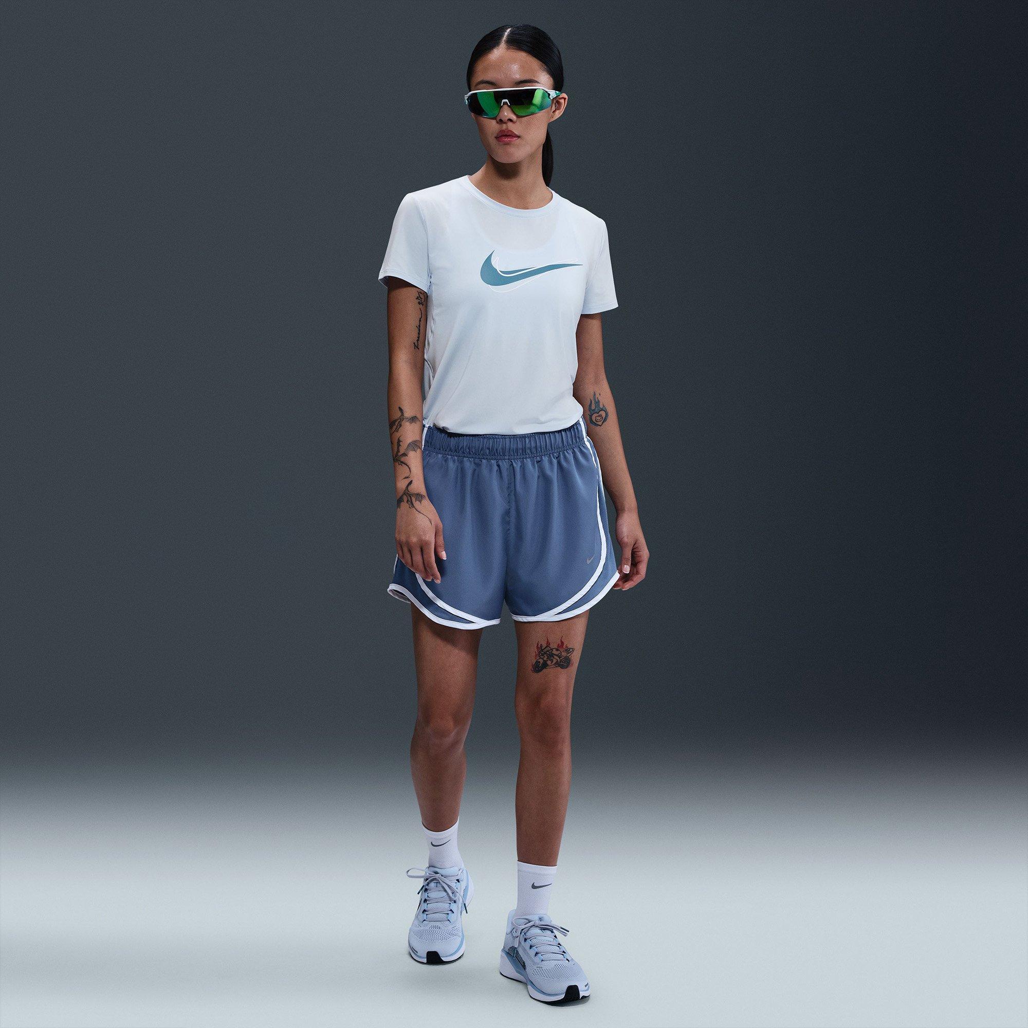 Blue Tint - Nike - One Swoosh Womens Dri-FIT Running T-Shirt - 6