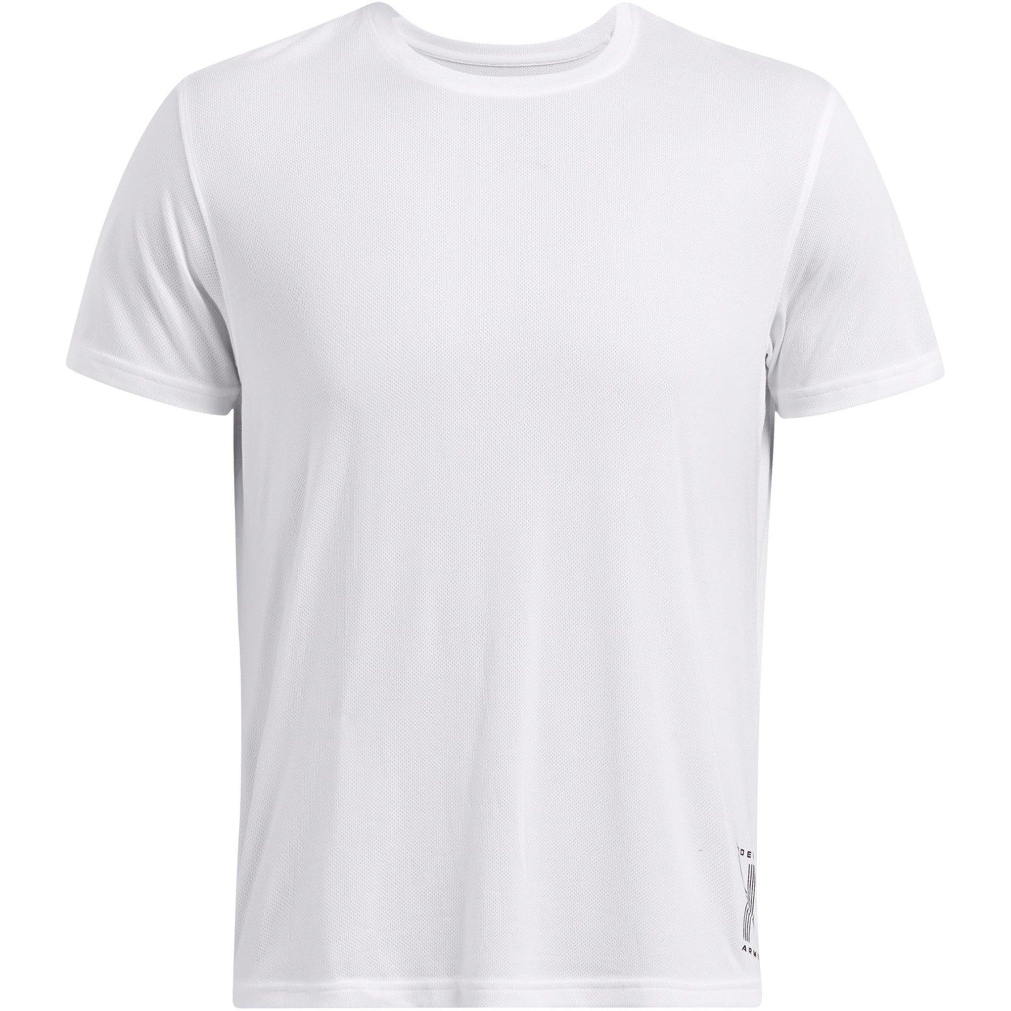 Under Armour Men's Run Anywhere Short-Sleeve Performance Top - White - L