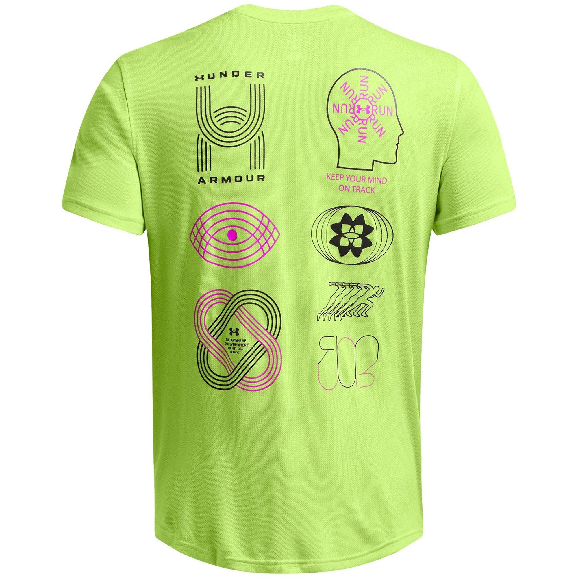 Groen - Under Armour - Run Anywhere Short-Sleeve Performance Top - 4