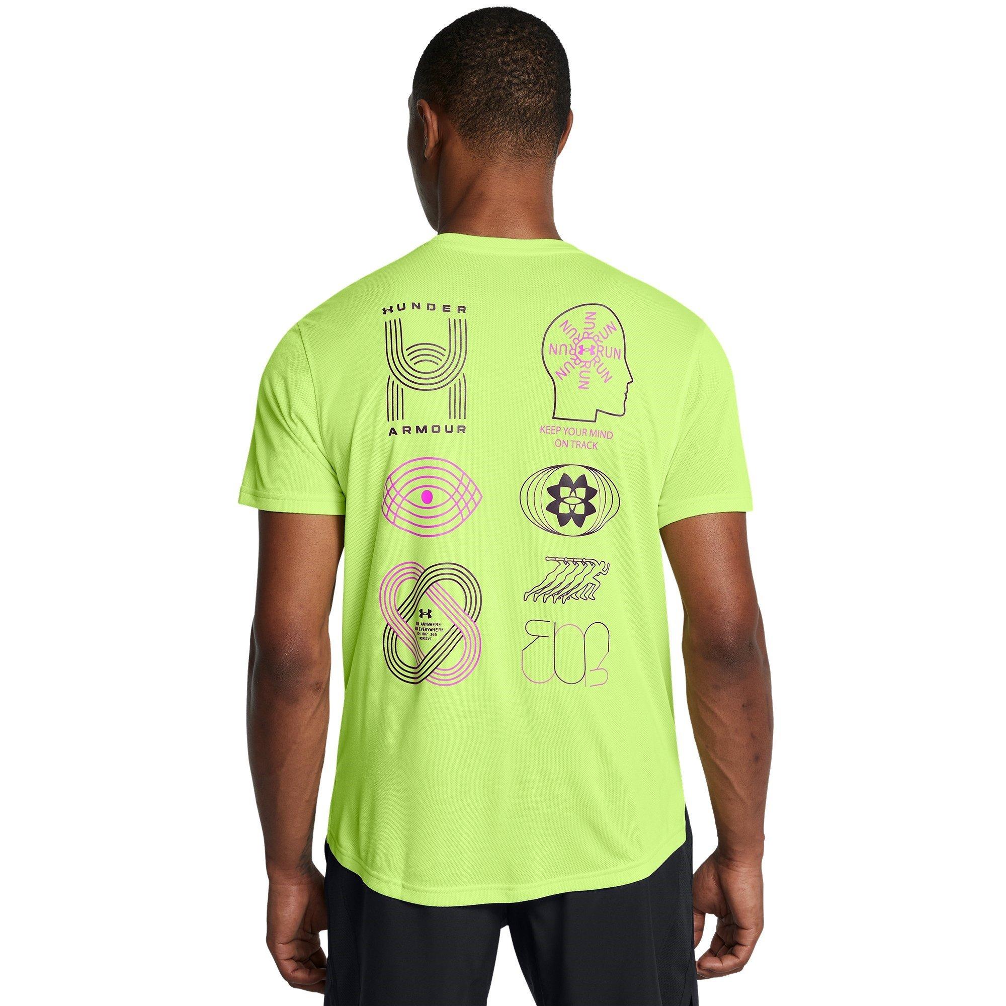 Groen - Under Armour - Run Anywhere Short-Sleeve Performance Top - 3