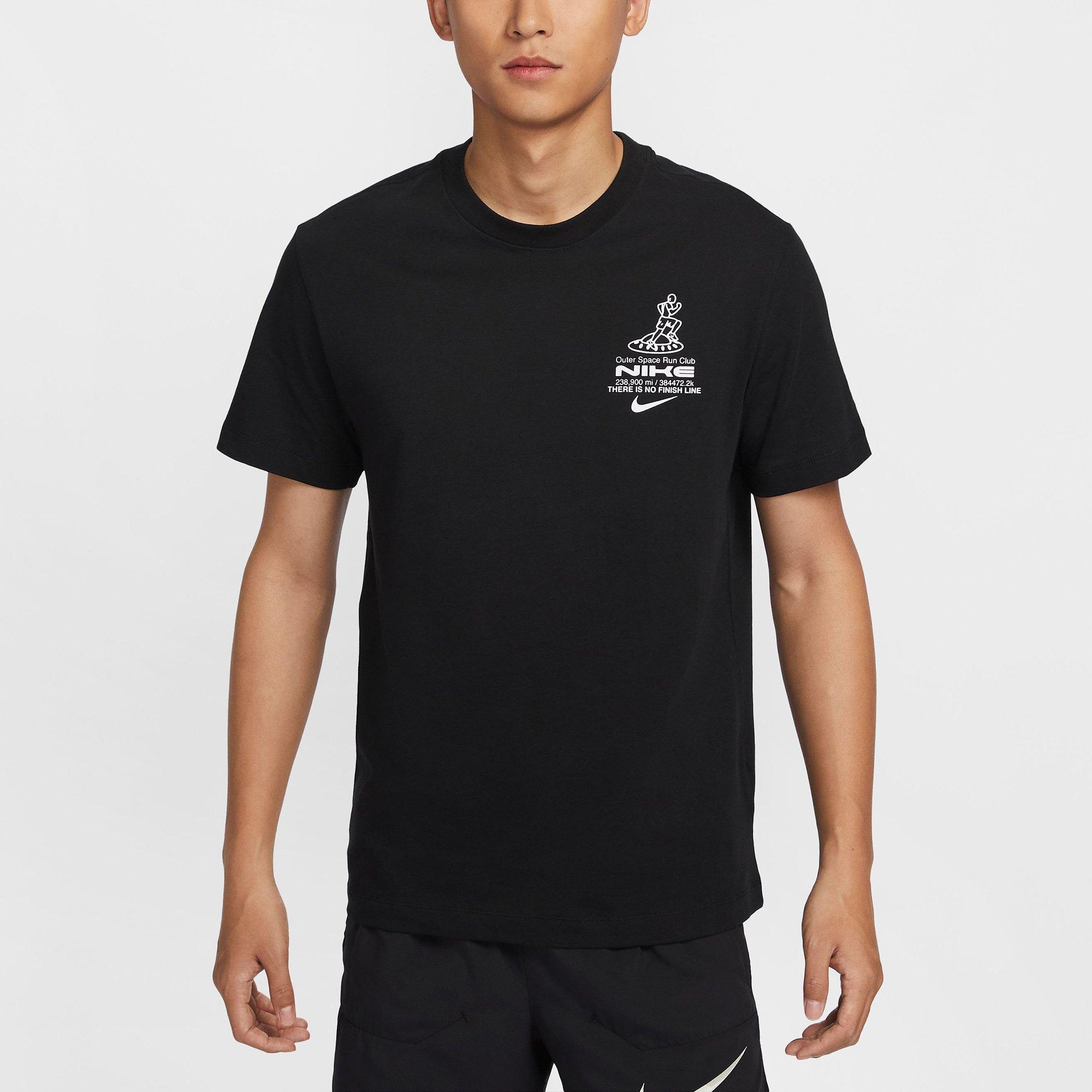 Black - Nike - I Believe In Running Mens Running T-Shirt - 2