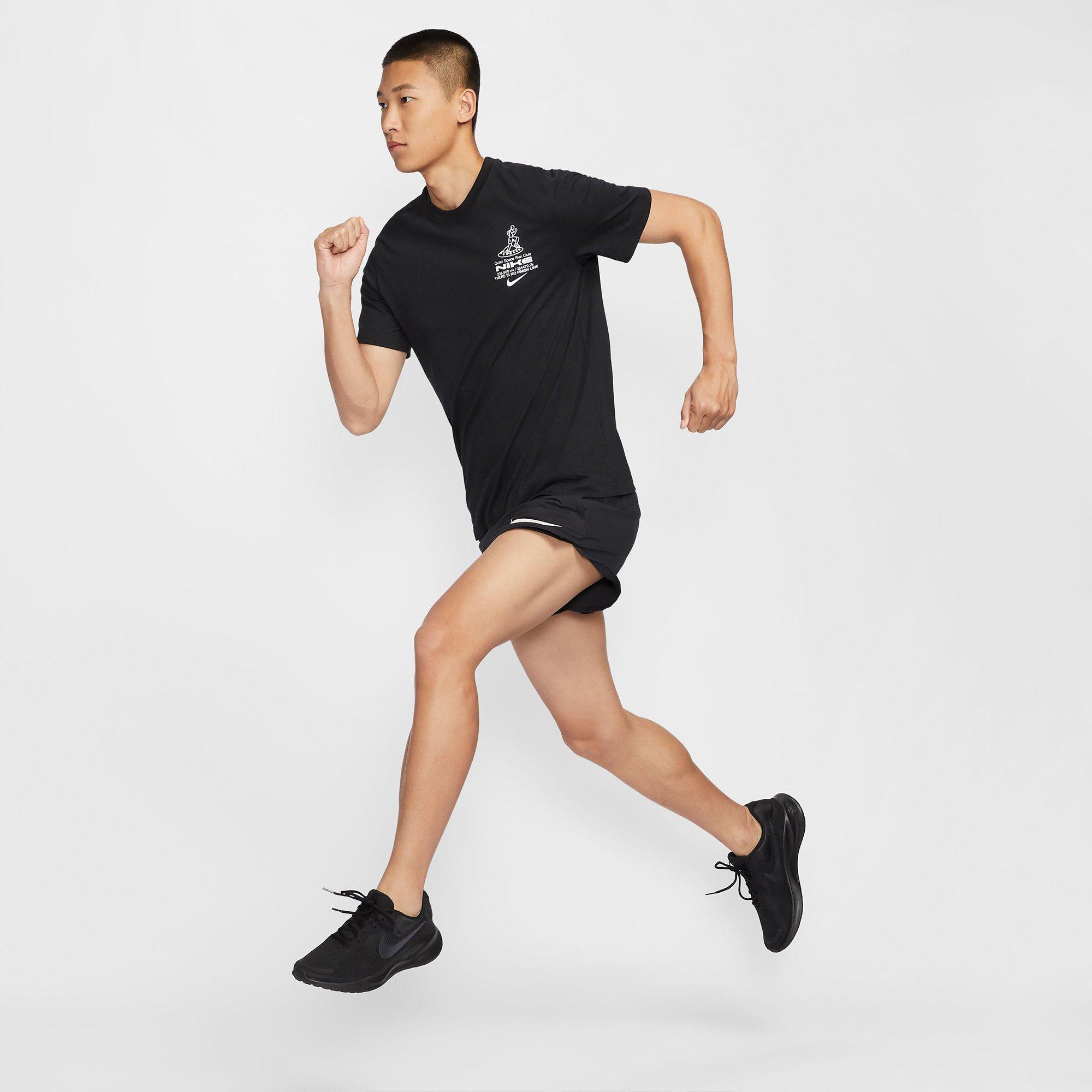 Black - Nike - I Believe In Running Mens Running T-Shirt - 7