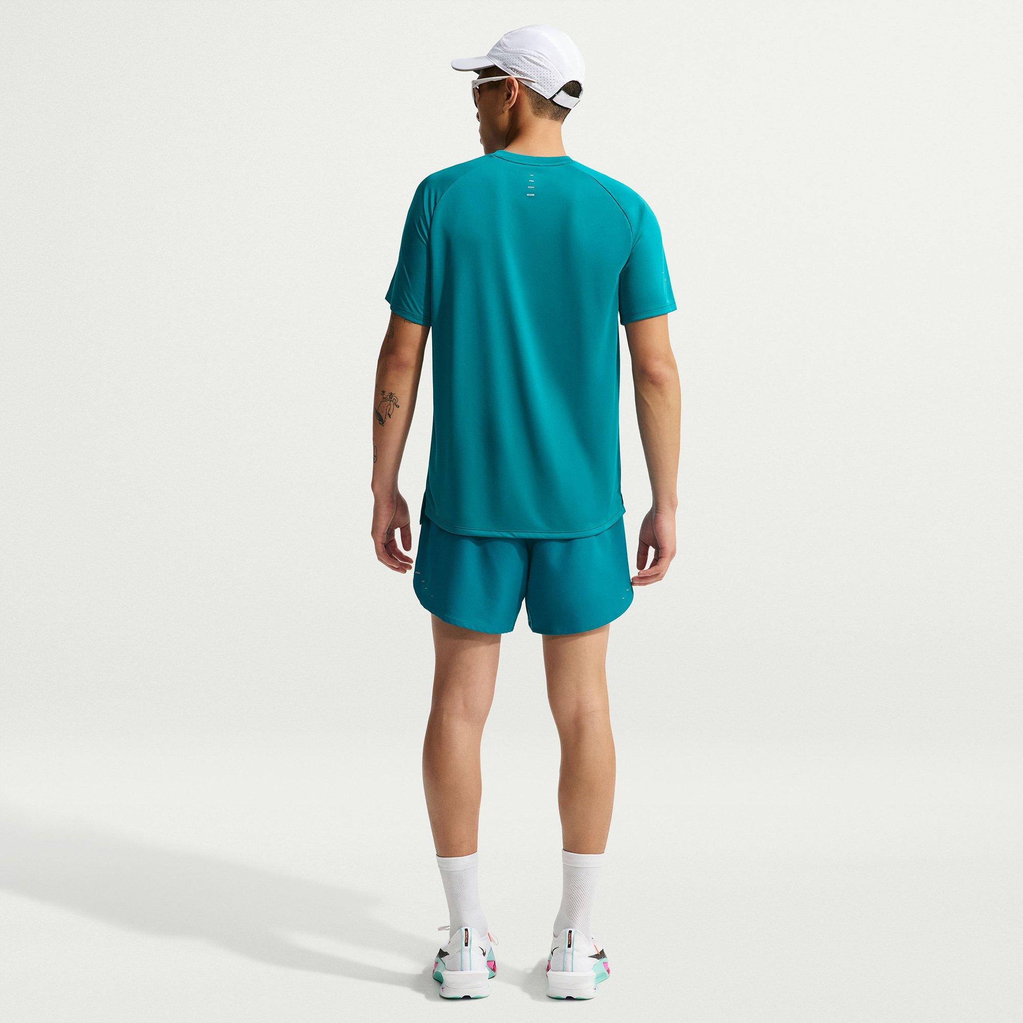 Spruce/Silver - Nike - Stride Mens Dri-FIT ADV Running T-Shirt - 6