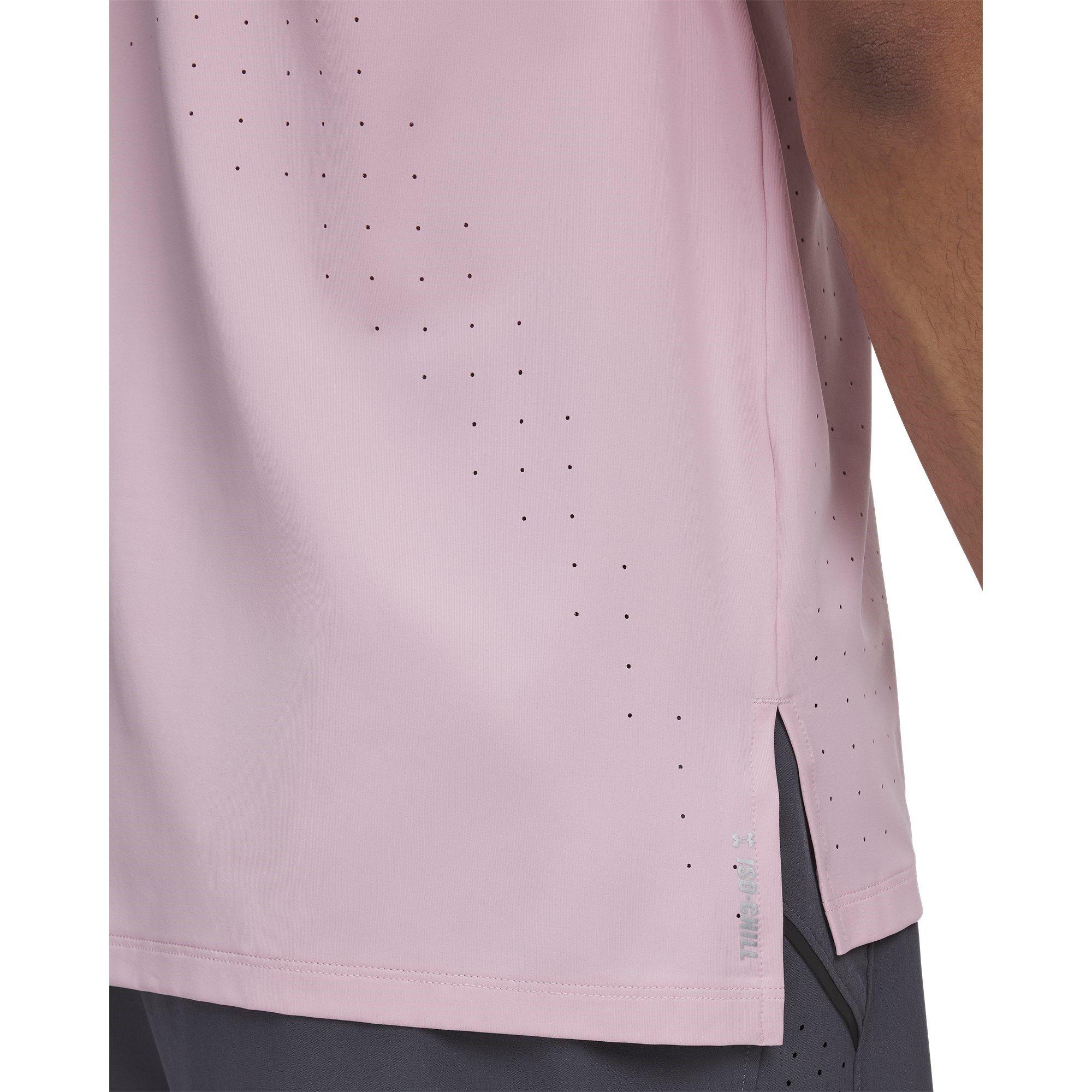 Pink - Under Armour - Launch Elite Short-Sleeve Performance Top - 3
