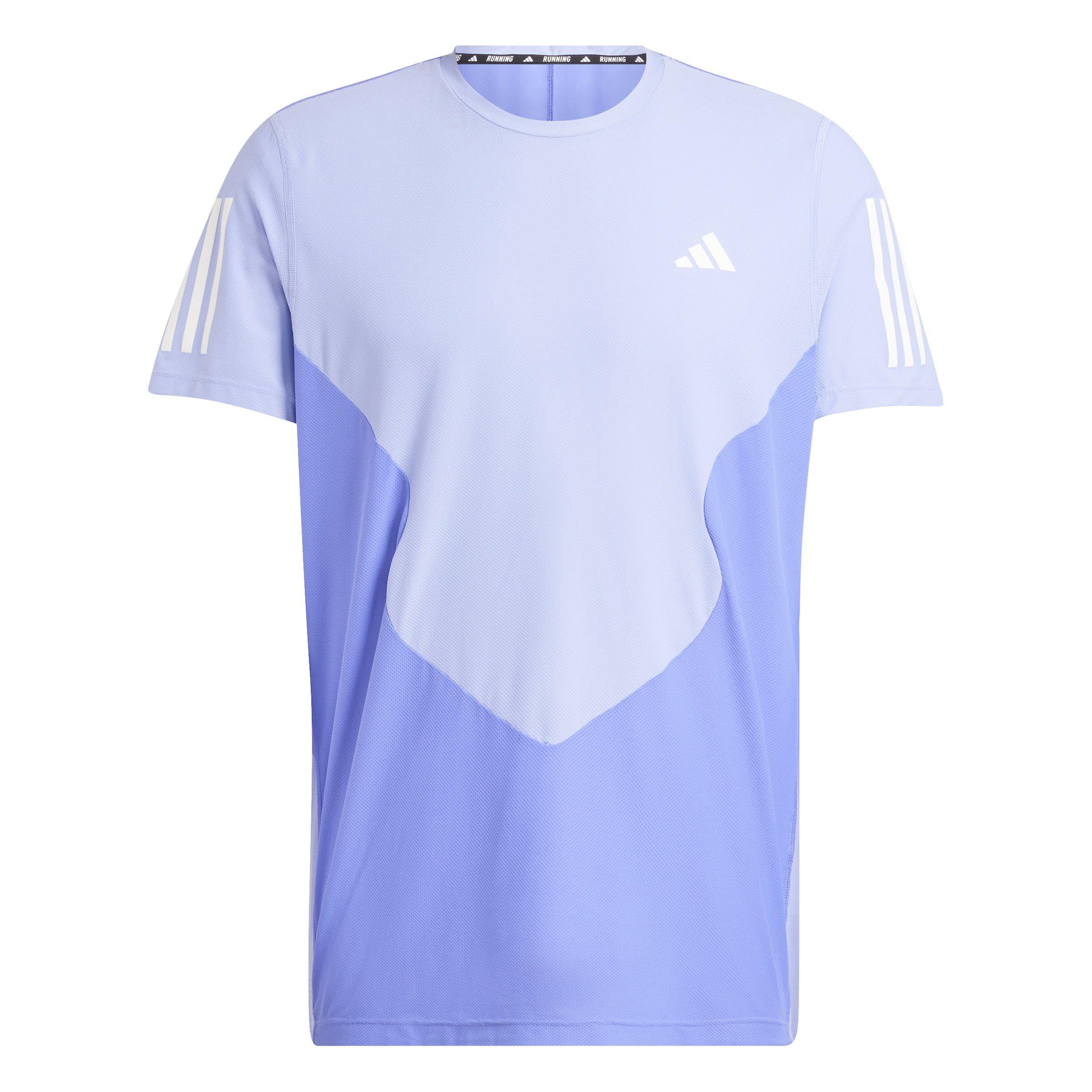 Cobalt/Blue - adidas - Own The Run Club Short-Sleeve Performance Running Top - 1