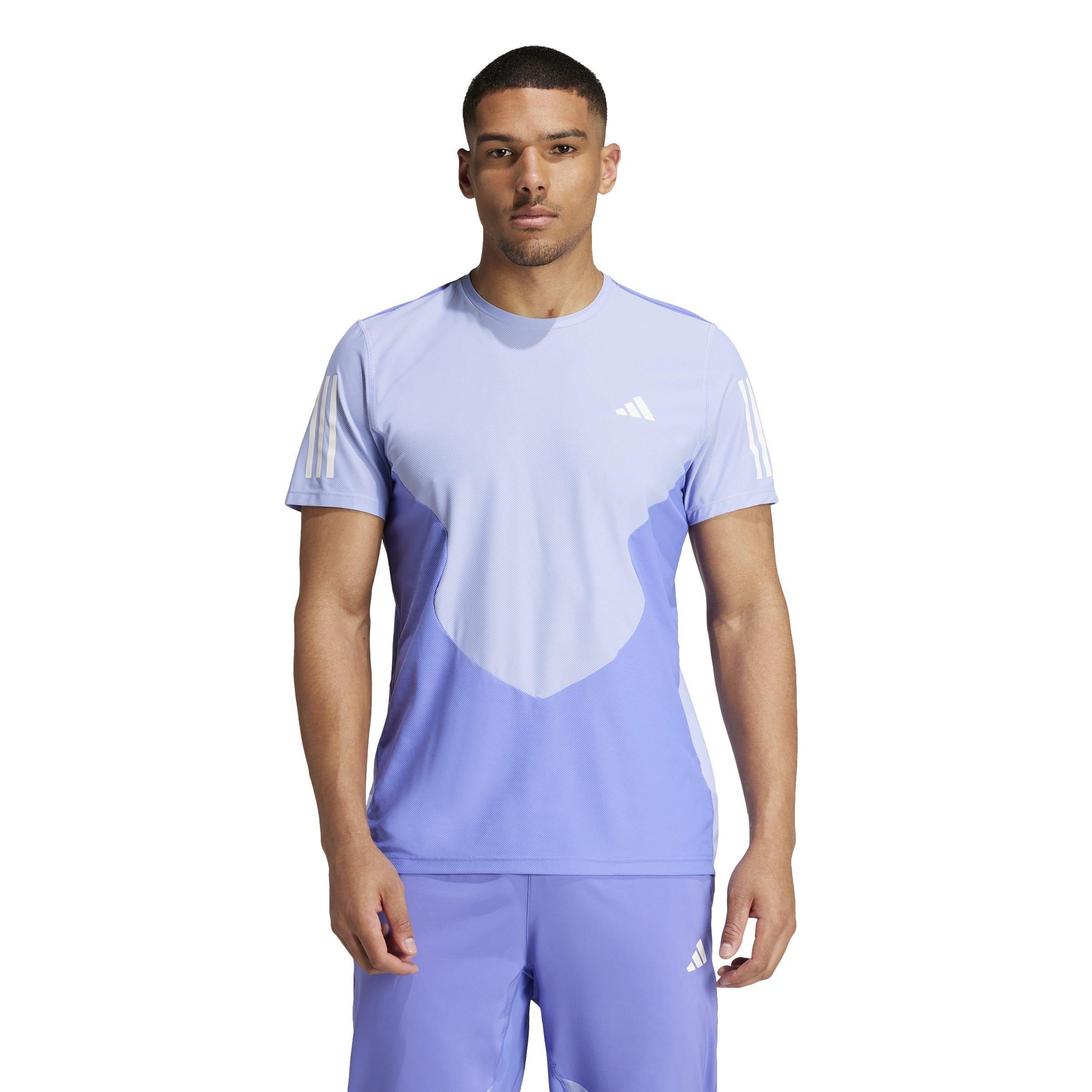 Cobalt/Blue - adidas - Own The Run Club Short-Sleeve Performance Running Top - 2