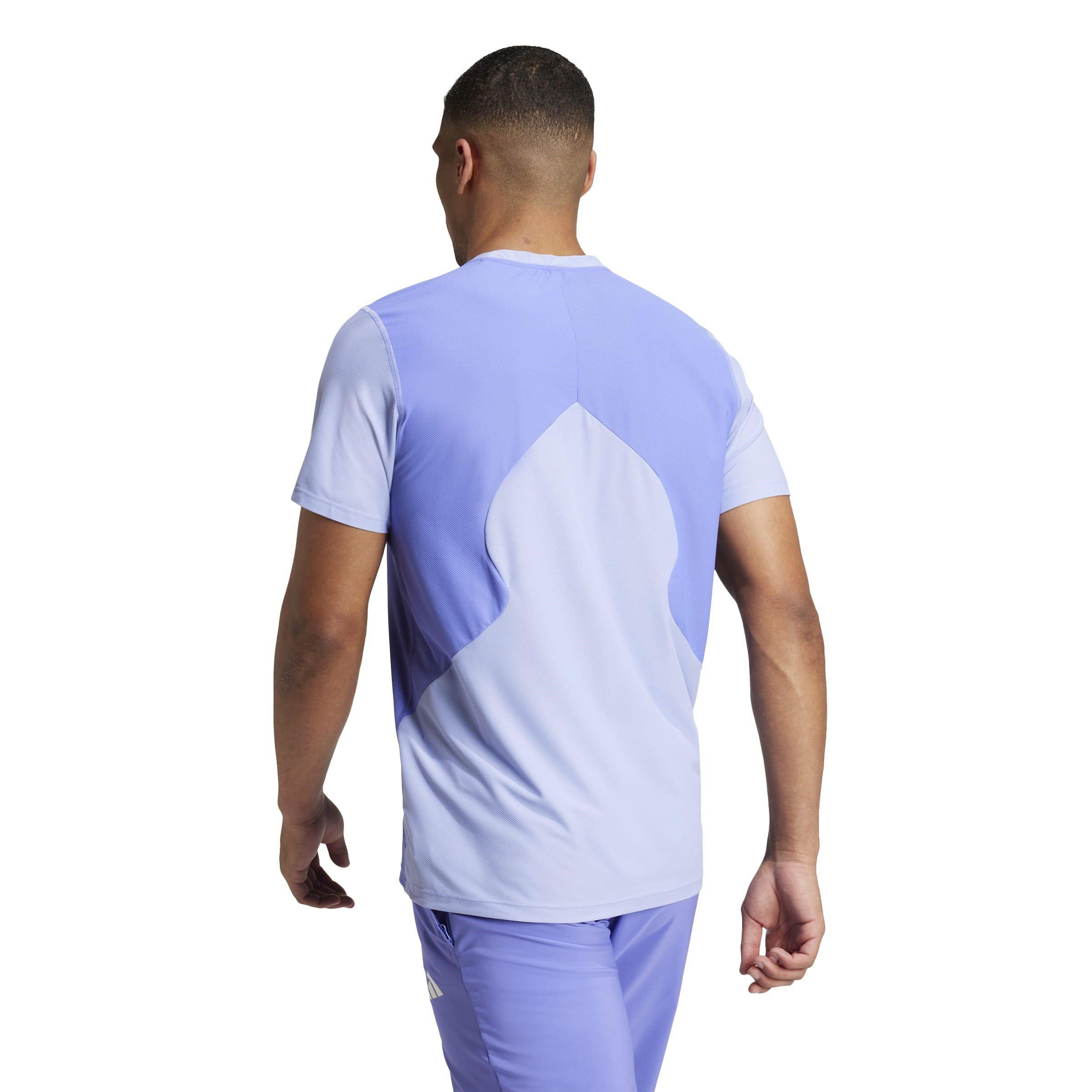 Cobalt/Blue - adidas - Own The Run Club Short-Sleeve Performance Running Top - 3