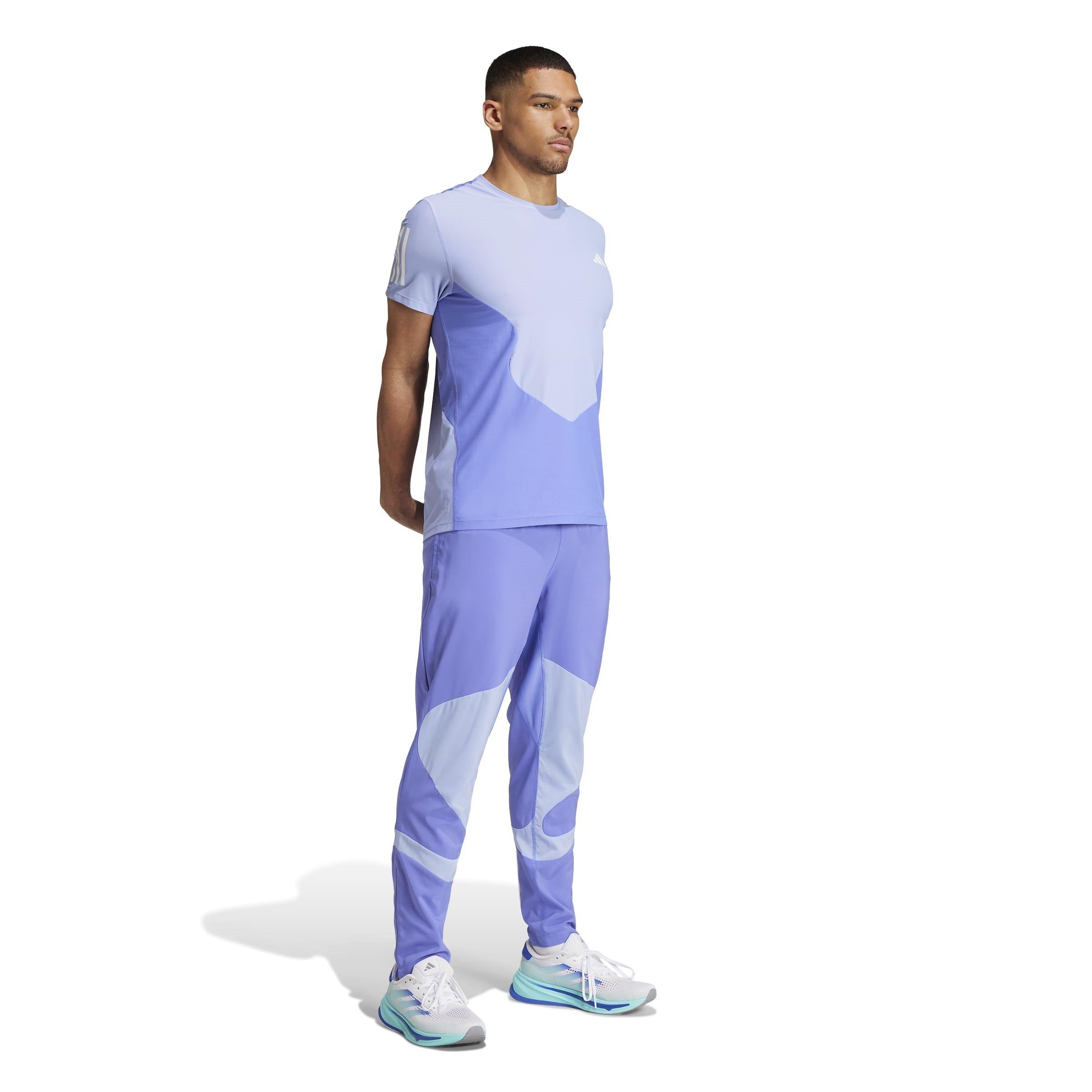 Cobalt/Blue - adidas - Own The Run Club Short-Sleeve Performance Running Top - 4