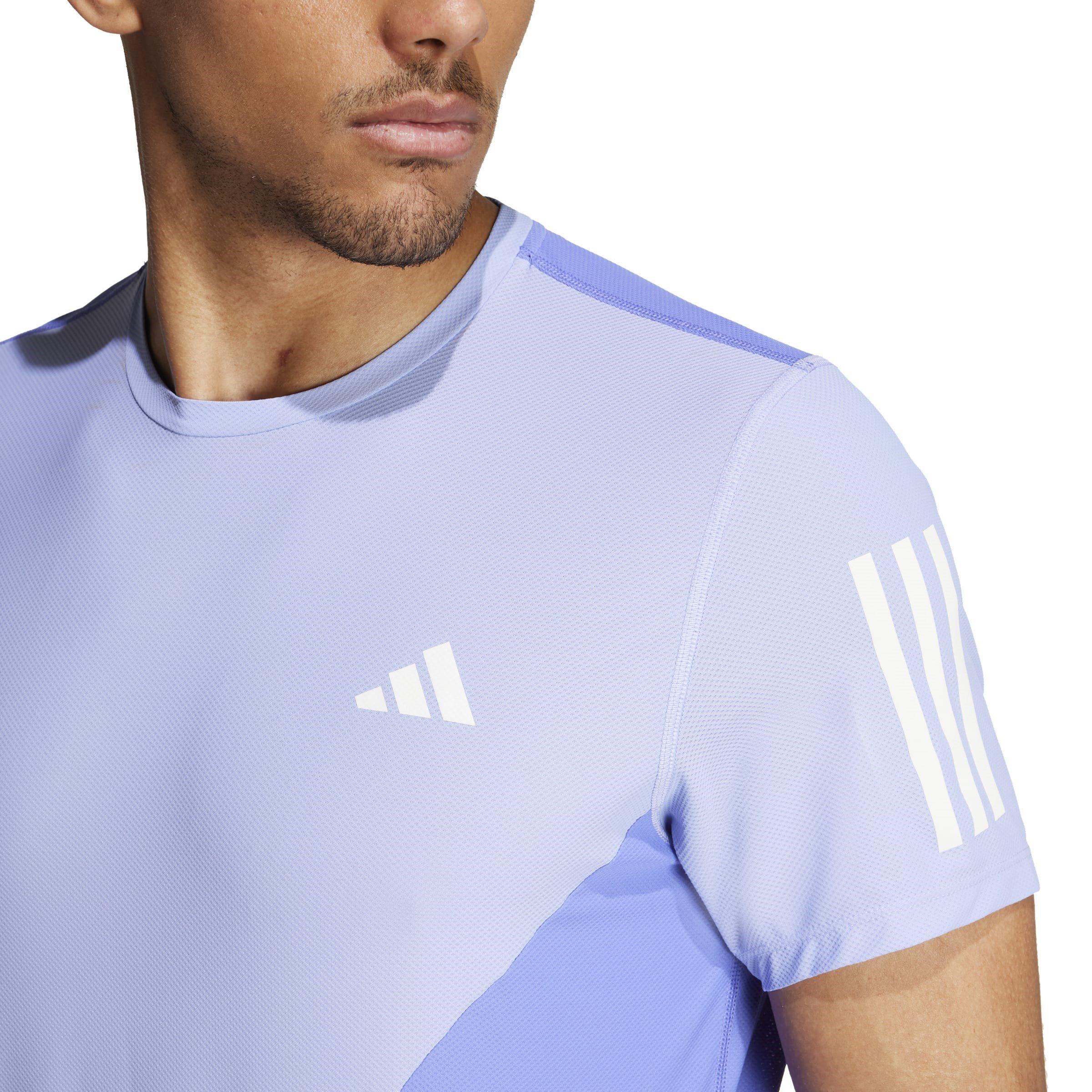 Cobalt/Blue - adidas - Own The Run Club Short-Sleeve Performance Running Top - 5