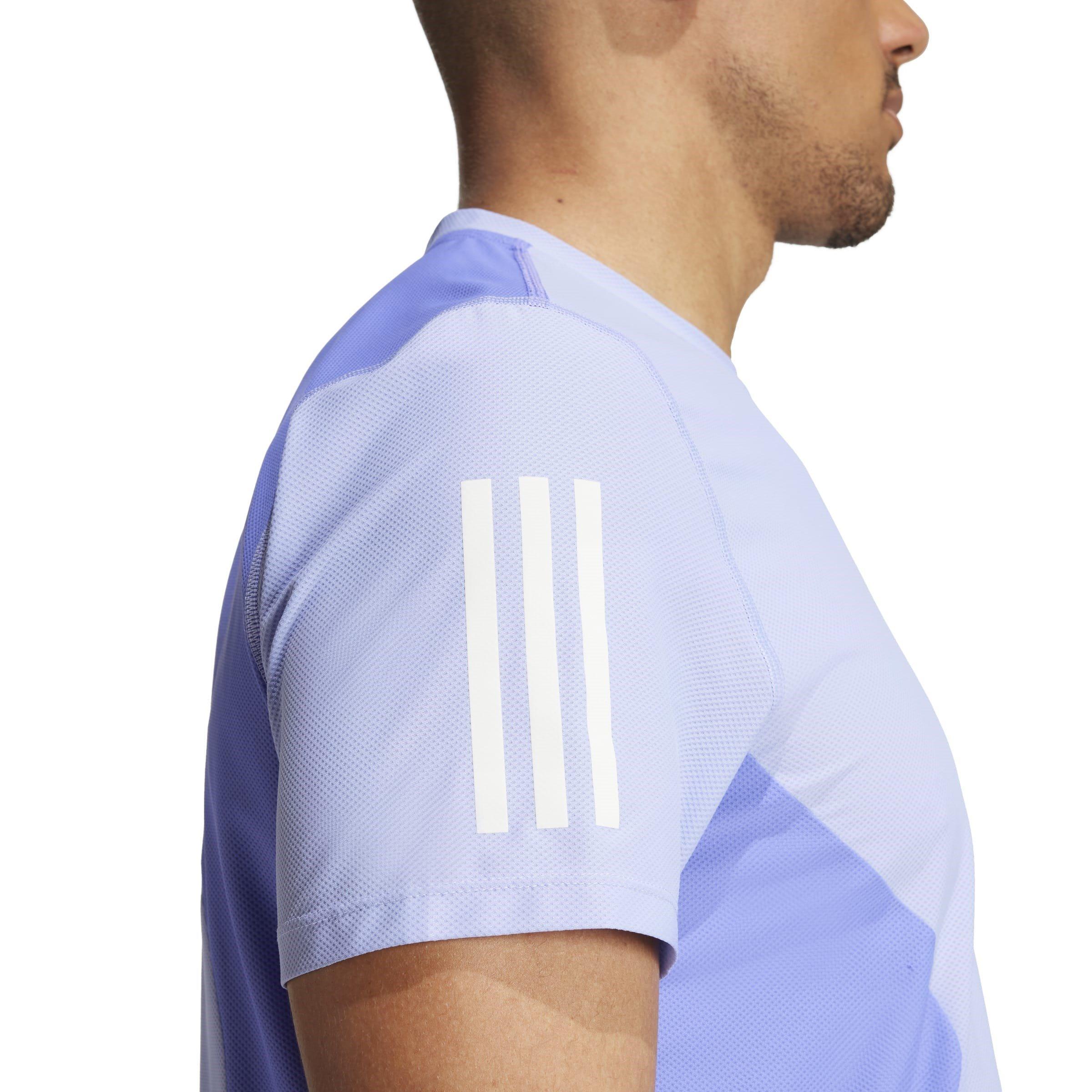 Cobalt/Blue - adidas - Own The Run Club Short-Sleeve Performance Running Top - 6