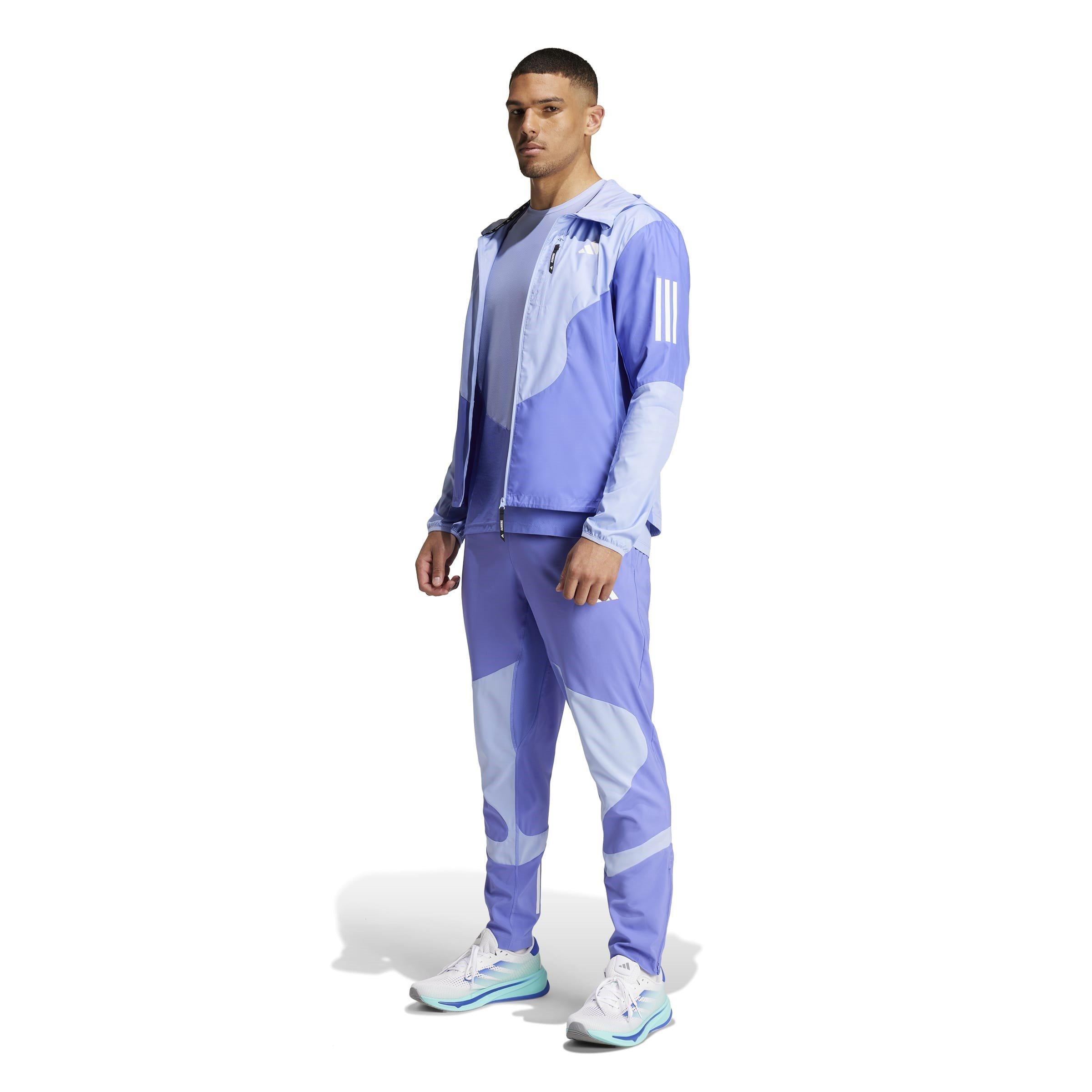 Cobalt/Blue - adidas - Own The Run Club Short-Sleeve Performance Running Top - 7