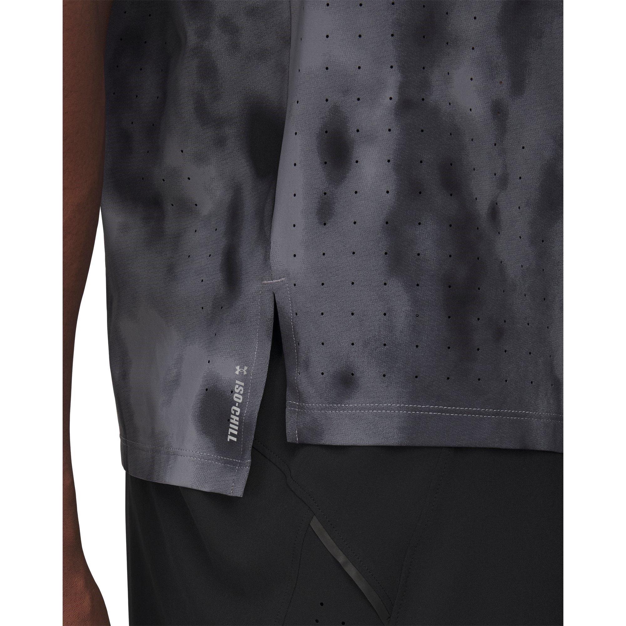 Grey - Under Armour - Launch Elite Short-Sleeve Performance Top - 3