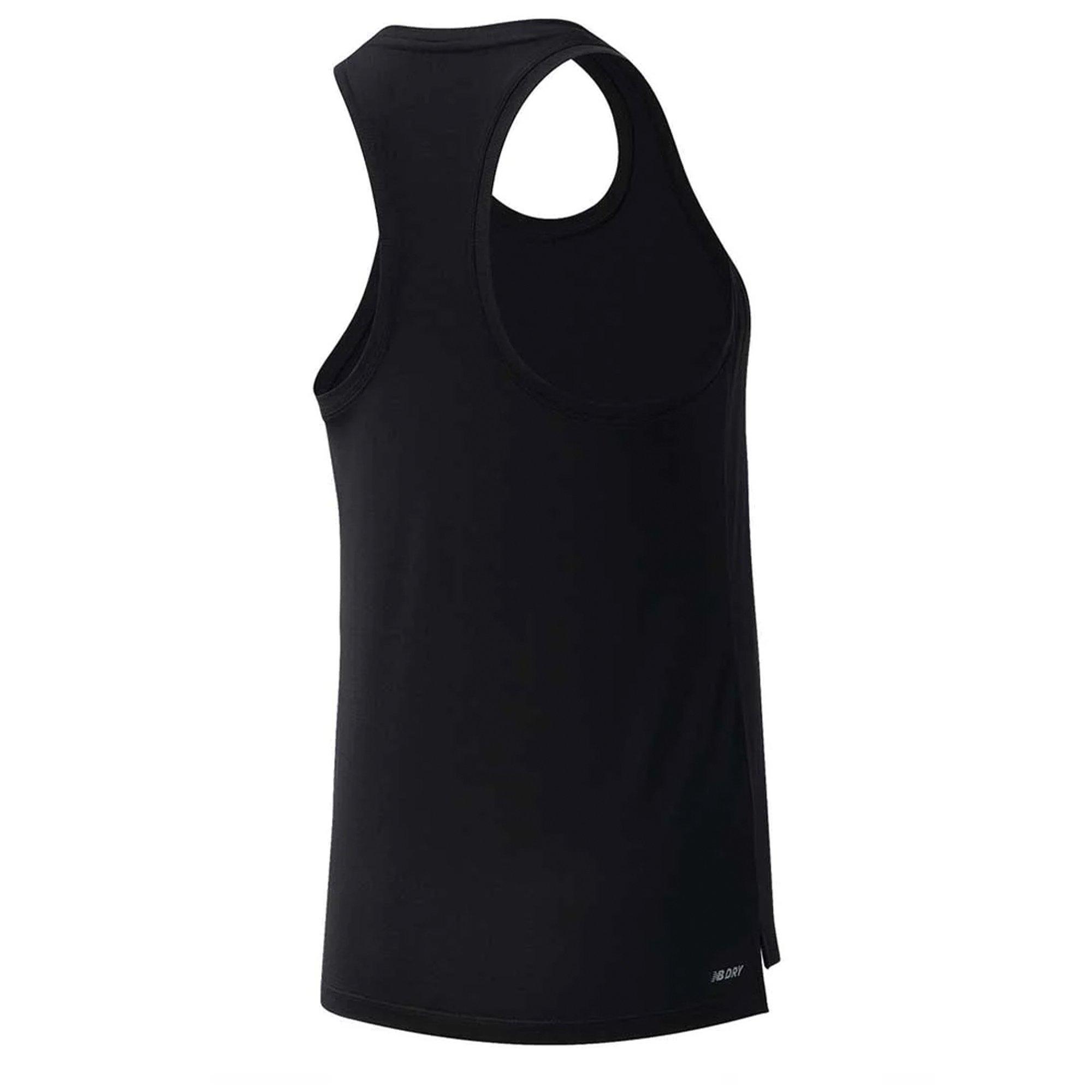 Black - New Balance - Core Basic Womens Running Tank Top - 2