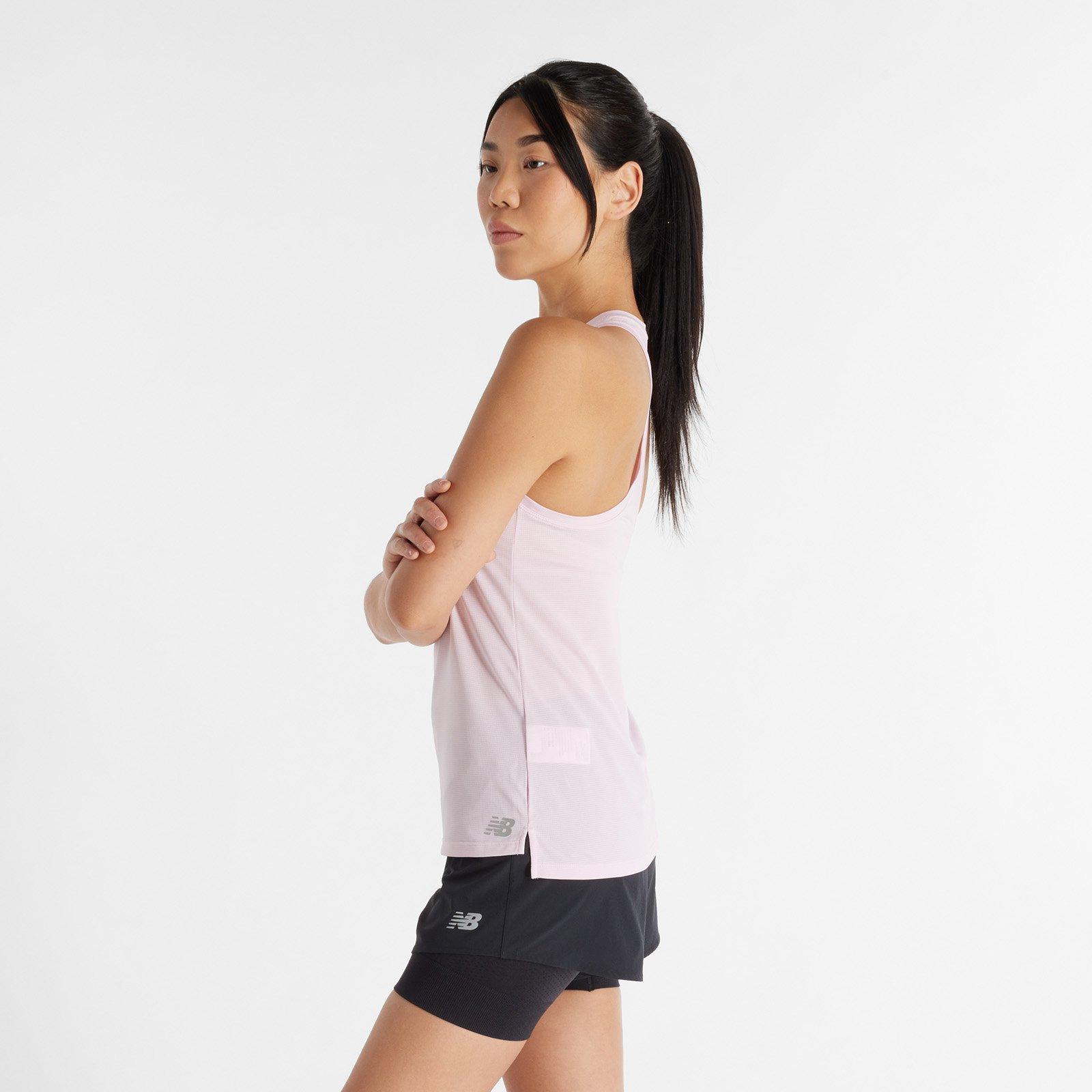 Mid Cent.Pink - New Balance - New Core Basic Womens Running Tank Top - 2