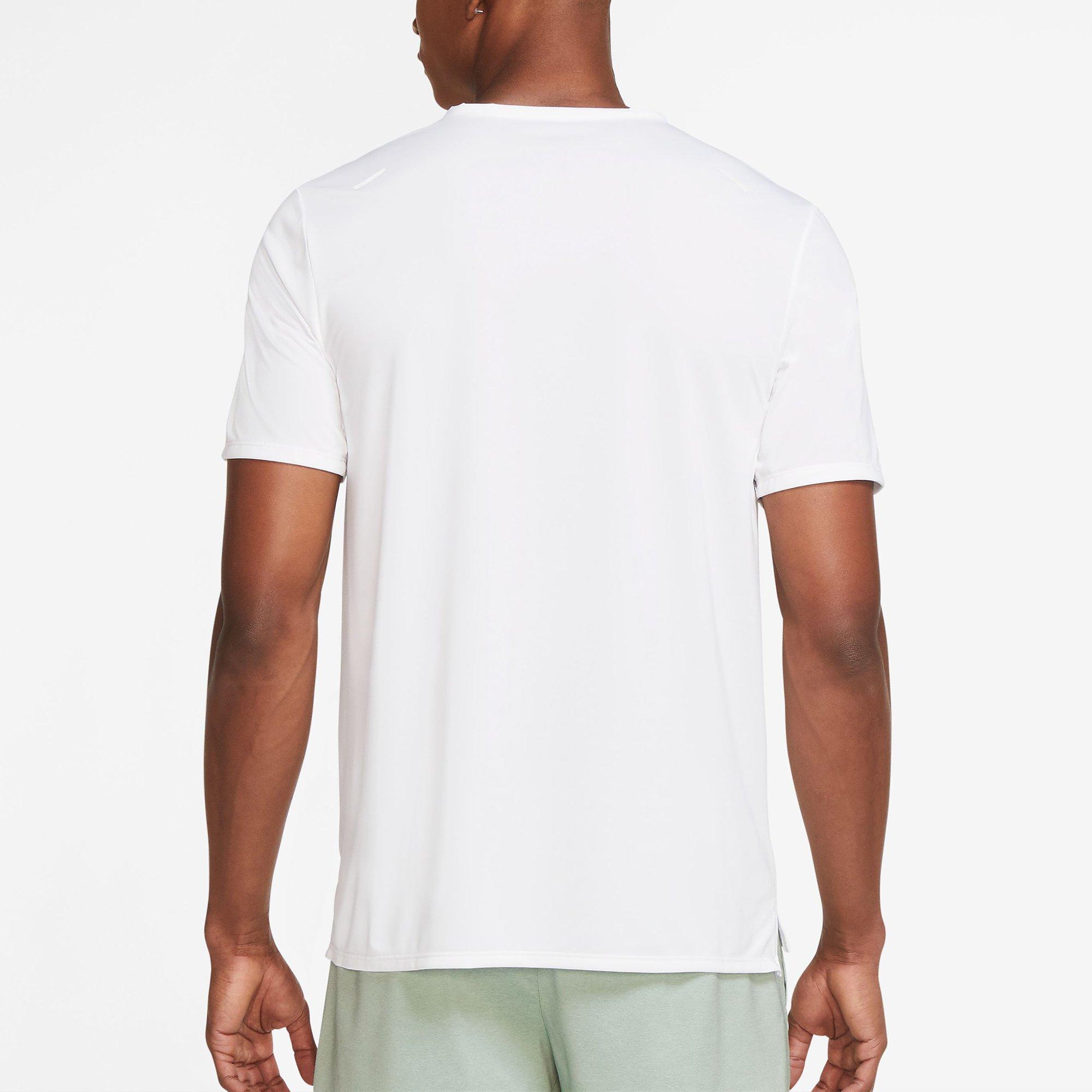 White - Nike - Dri FIT Rise 365 Mens Running T Shirt - 2
