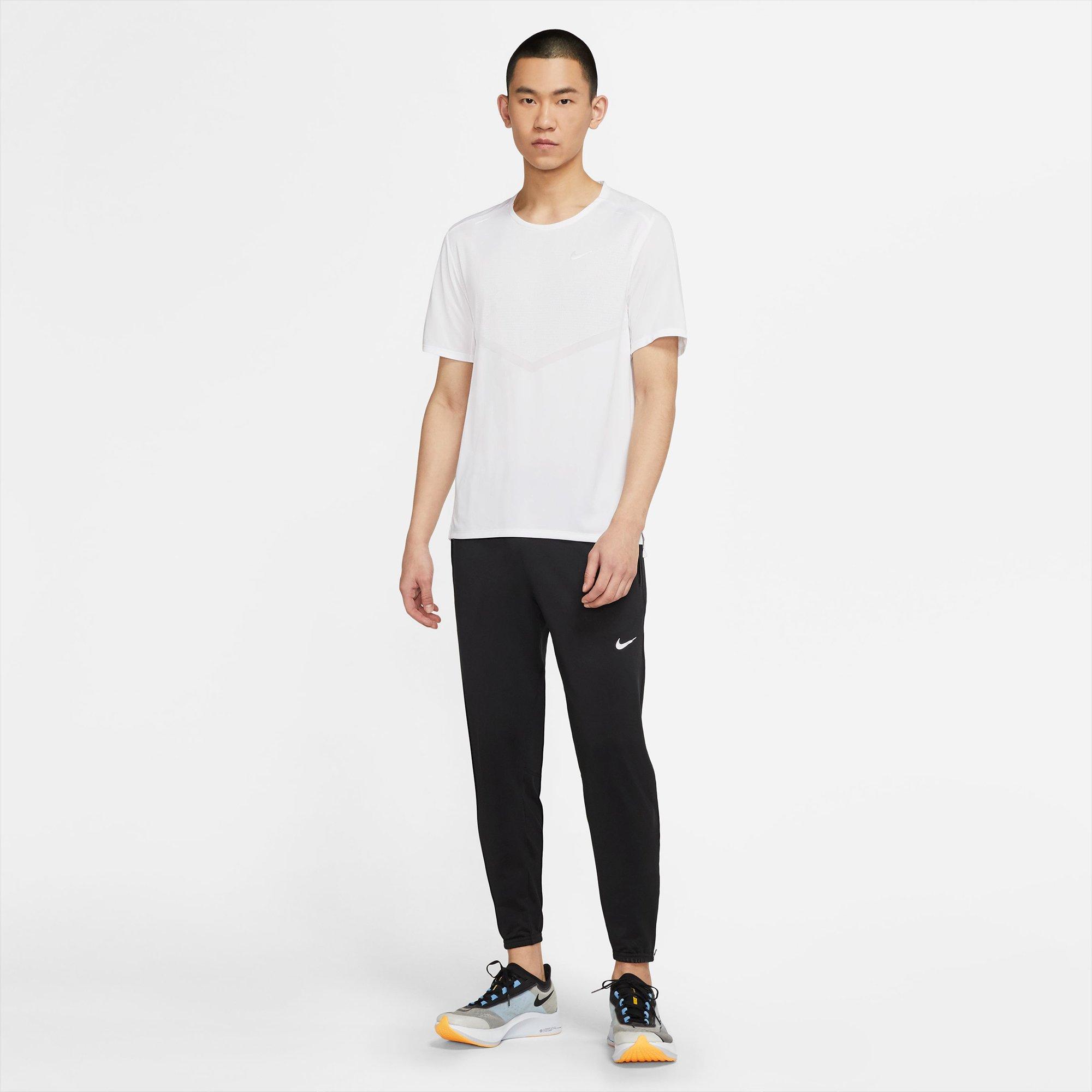 White - Nike - Dri FIT Rise 365 Mens Running T Shirt - 8