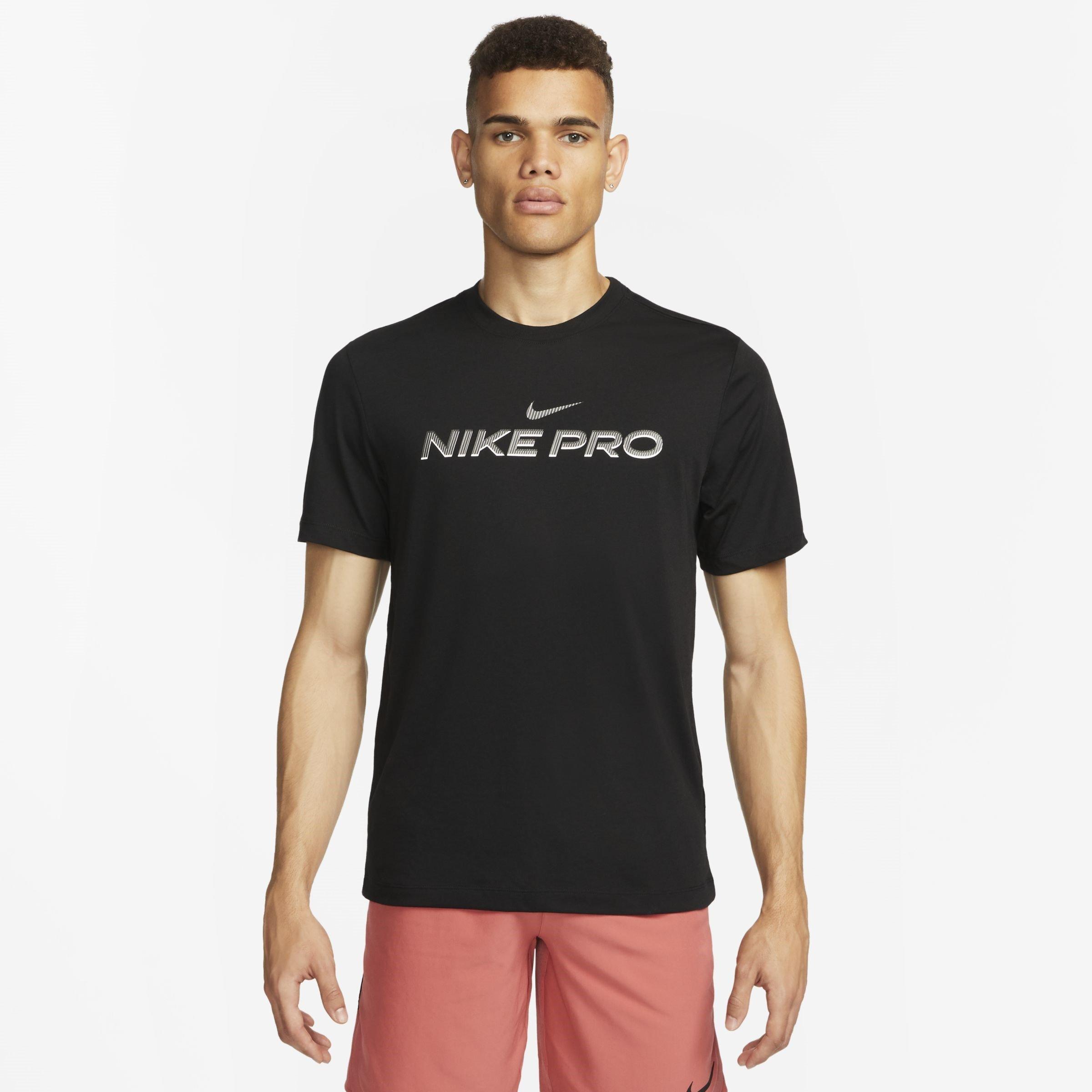 Black - Nike - Men's Short Sleeve Performance Gym Top - 1