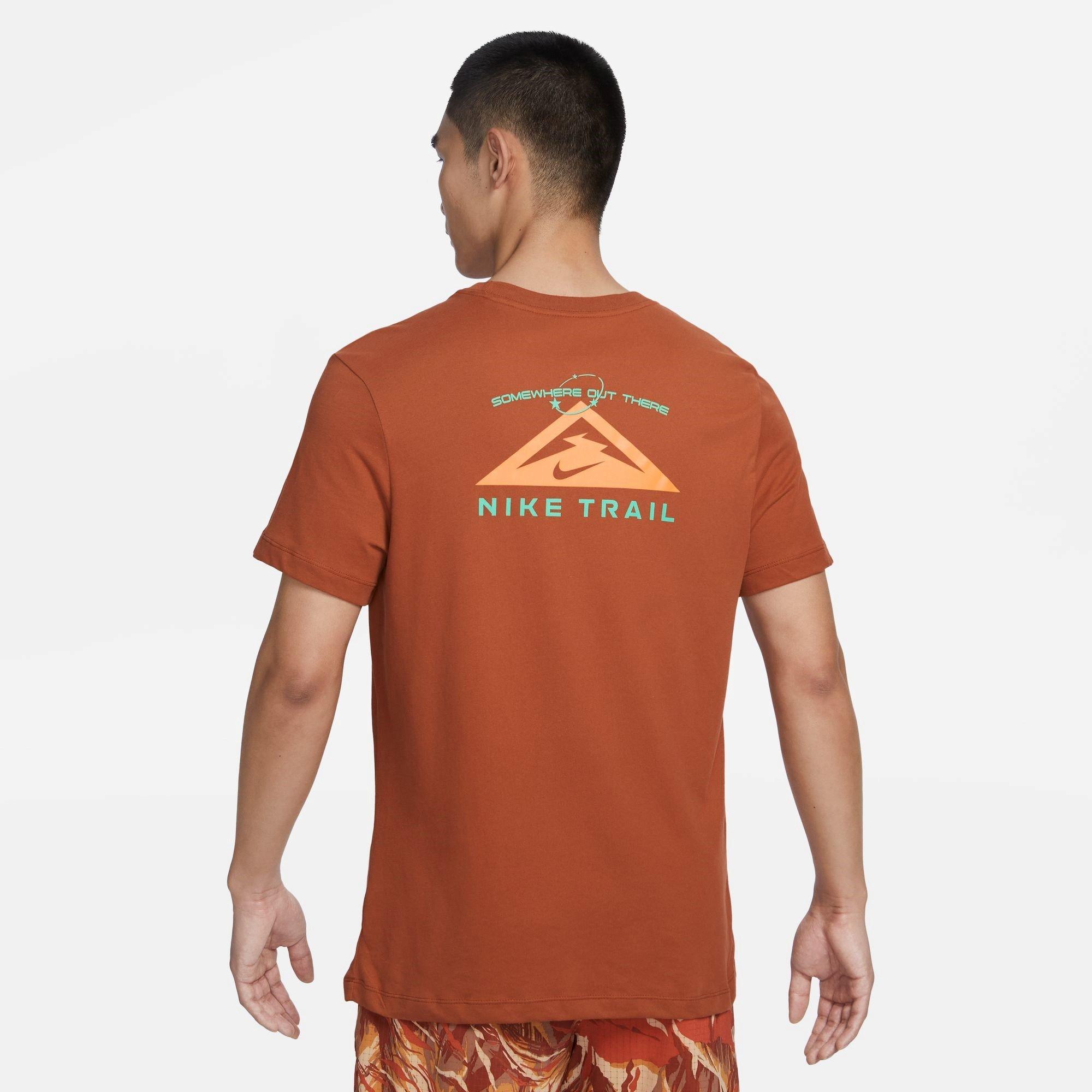 Dark Russet - Nike - Trail Dri FIT Mens Performance T Shirt - 2