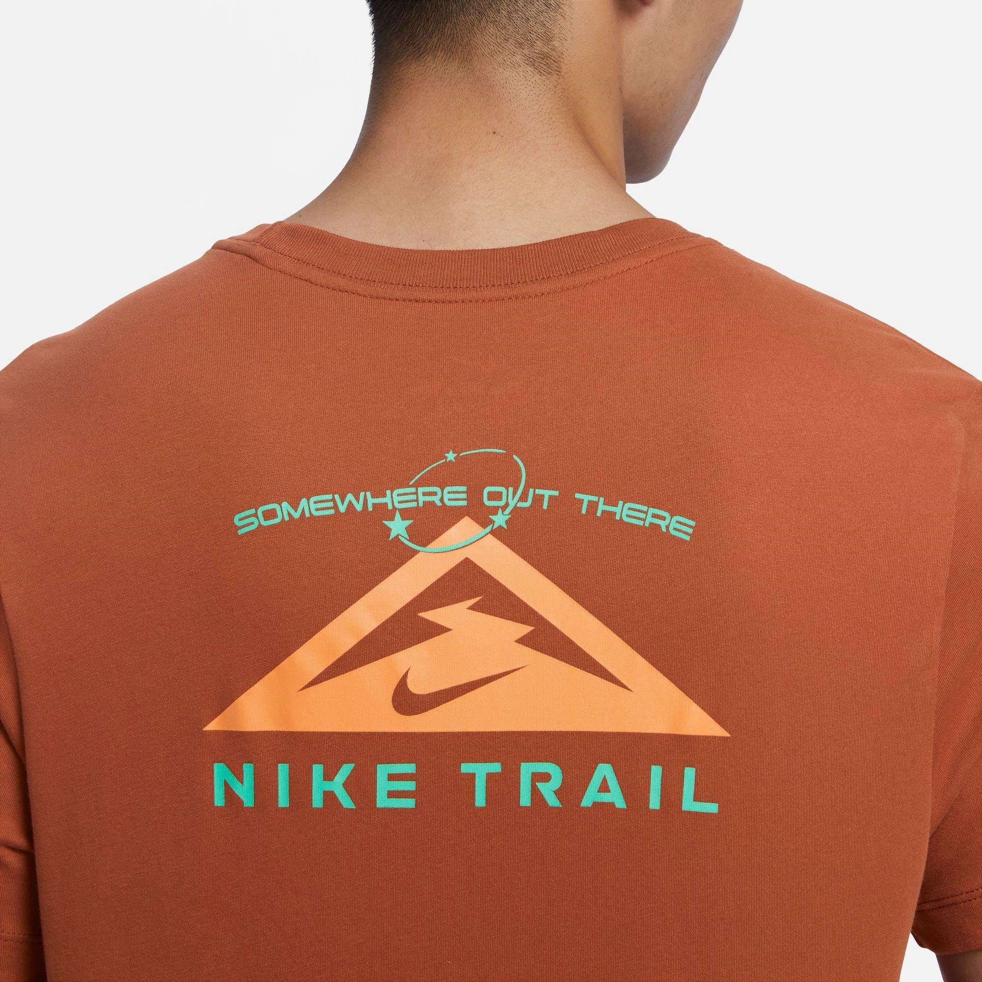 Dark Russet - Nike - Trail Dri FIT Mens Performance T Shirt - 4