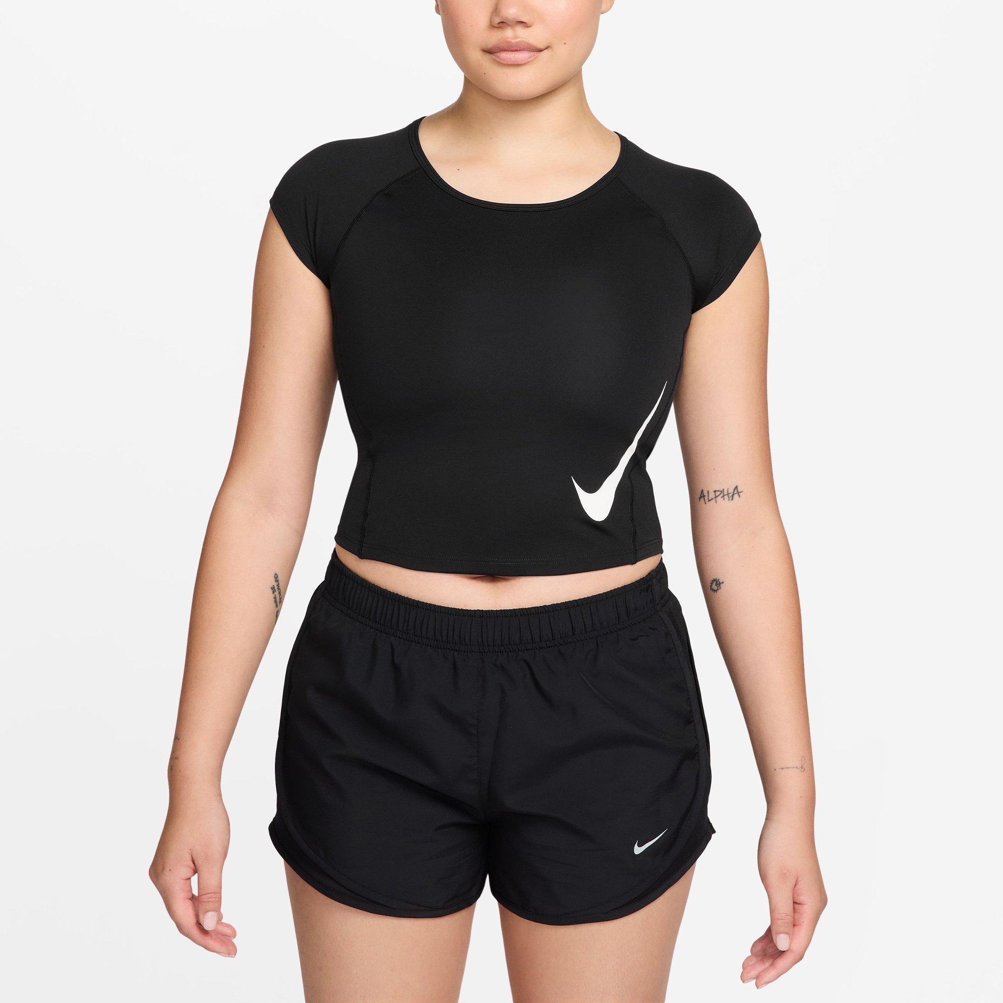 Blk/Wht/Silver - Nike - Nike Tempo Swsh Tee Ld64 - 1