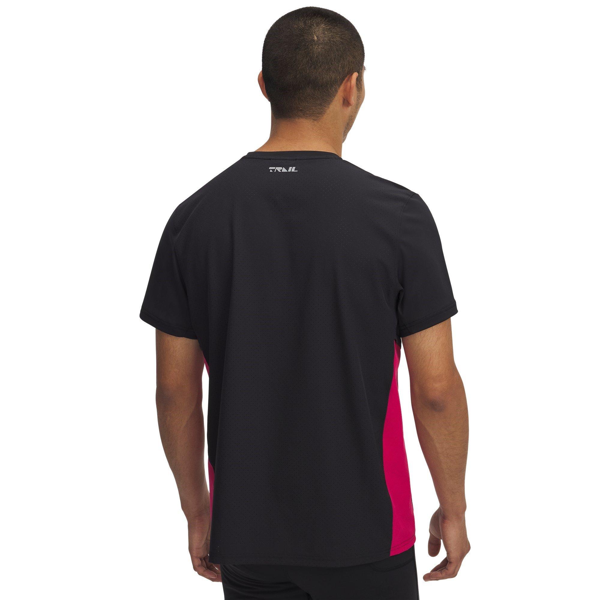 Preto - Under Armour - Men's Trail Run Zipped Short-Sleeve Performance Top - 2
