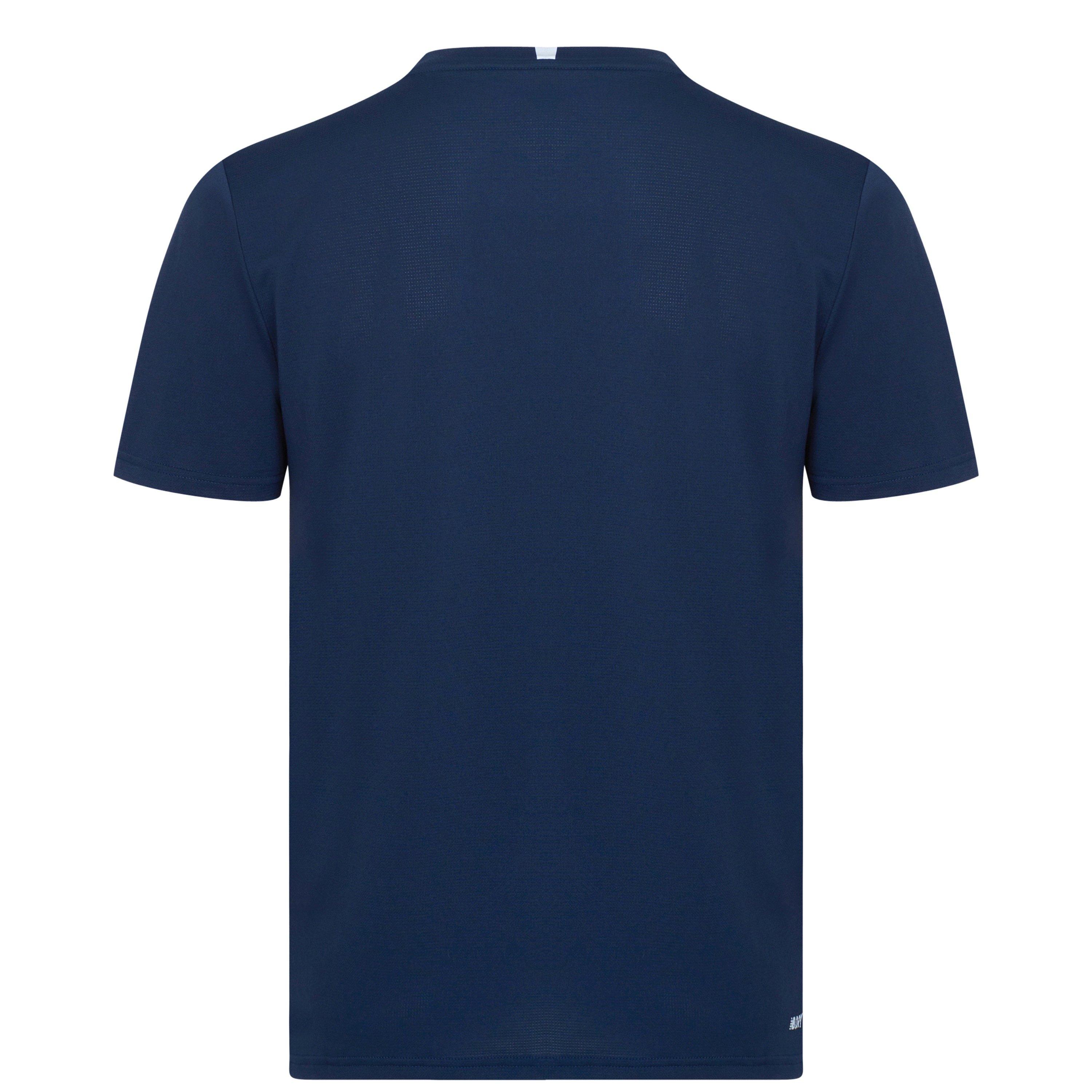 Navy - New Balance - Running T-Shirt Mens - 5