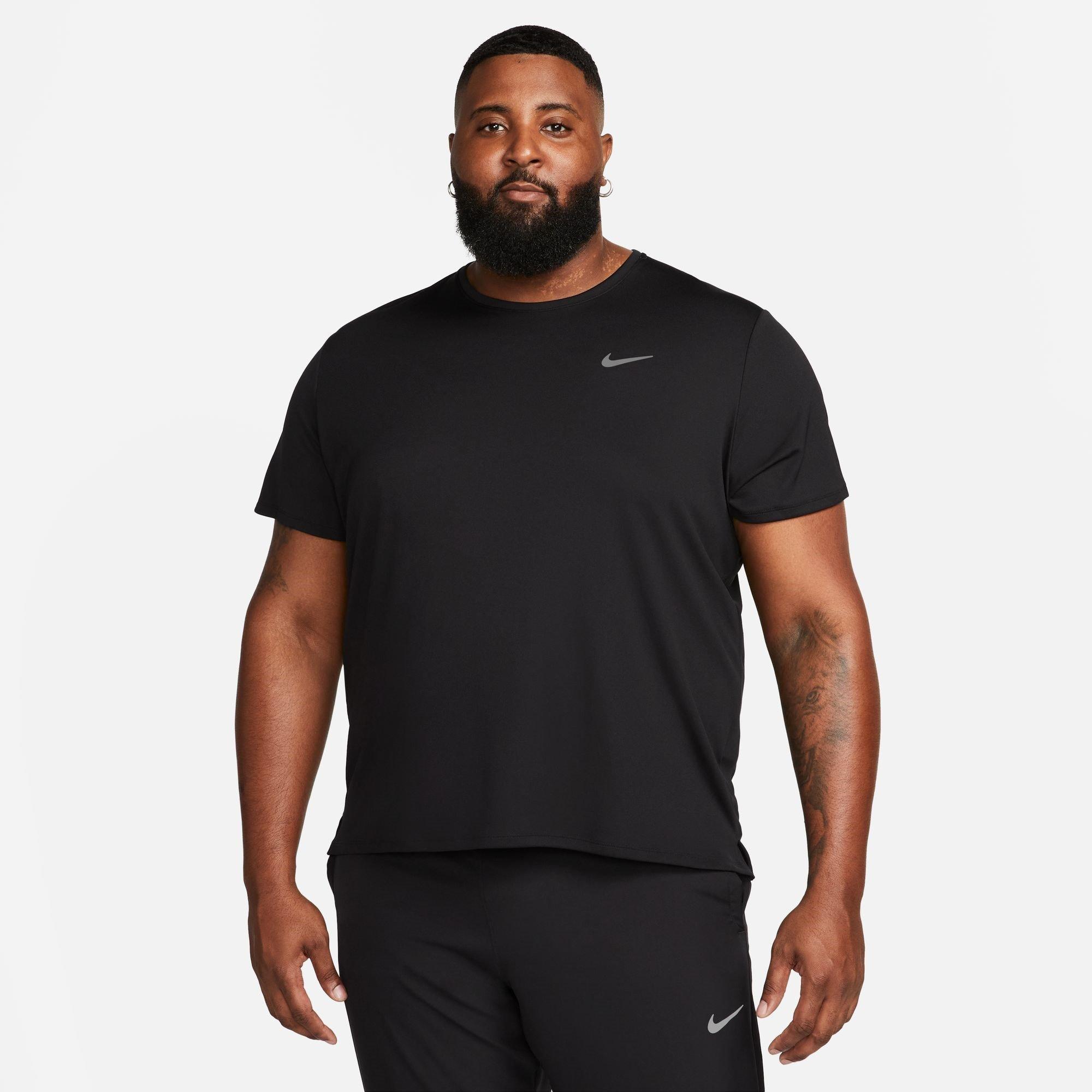 Crna - Nike - DriFit Miler Running Top Mens - 3