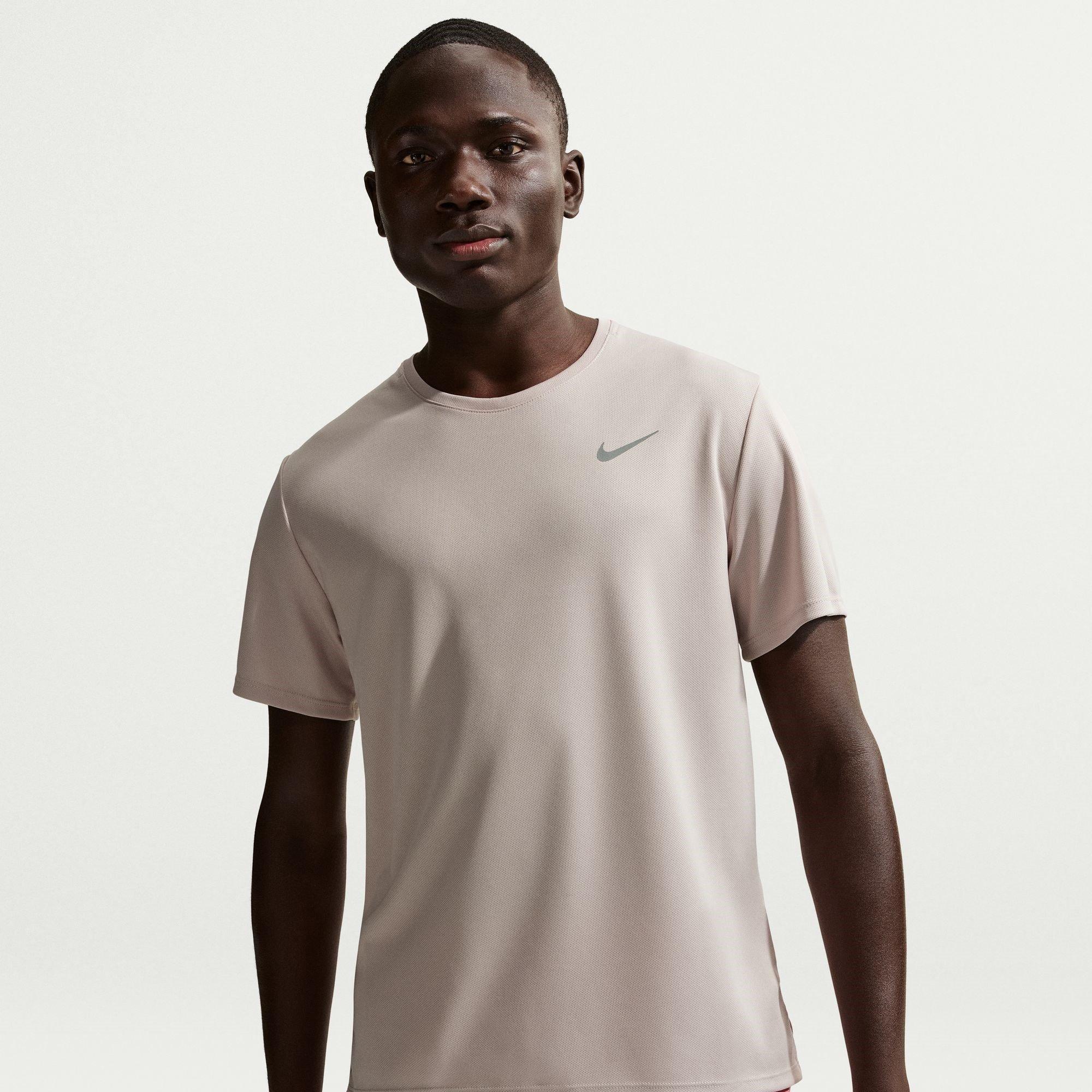 Nike Men's Drifit Miler Running Top - Moon Particle - XL