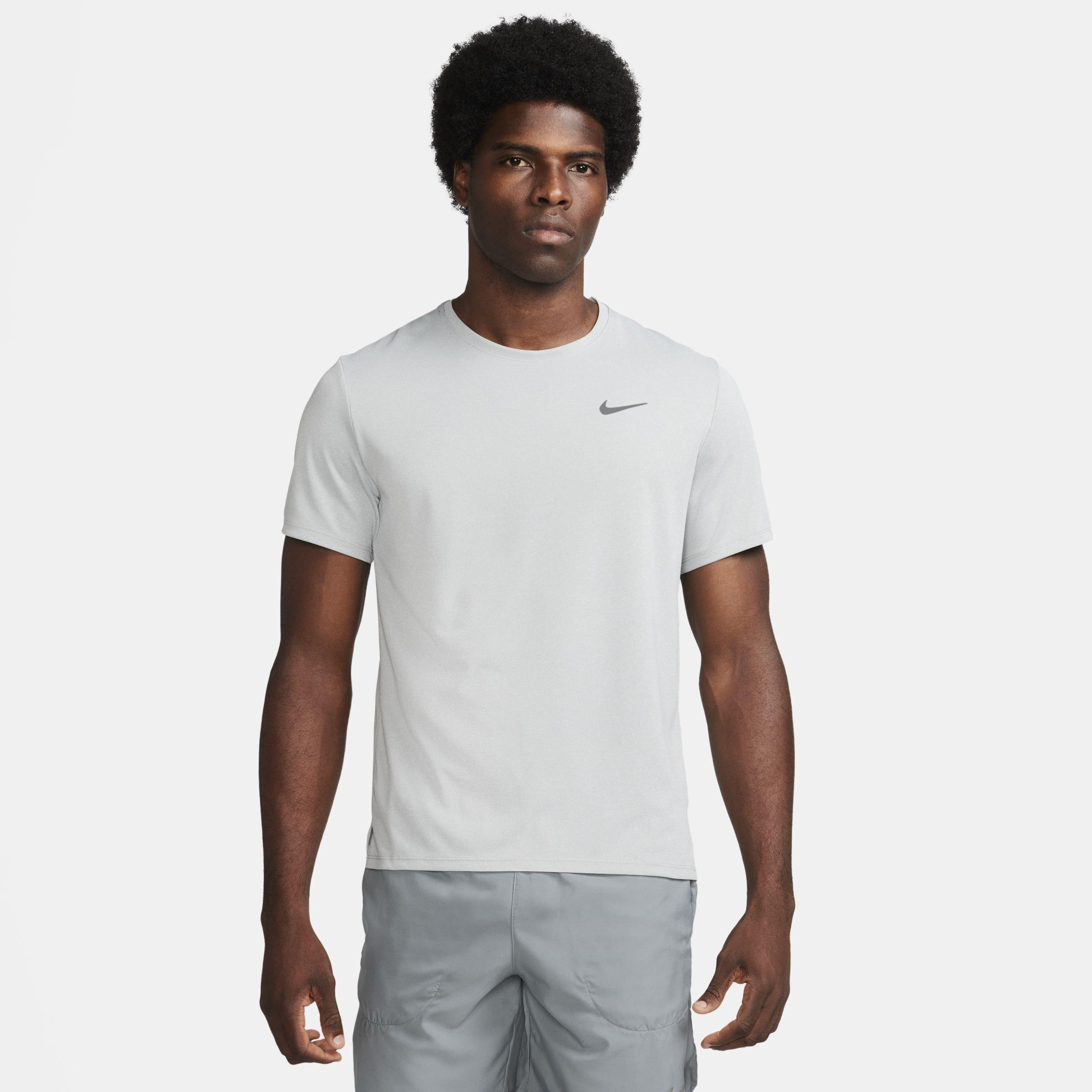 Nike Men's Grey Drifit Miler Running Top - 2XL