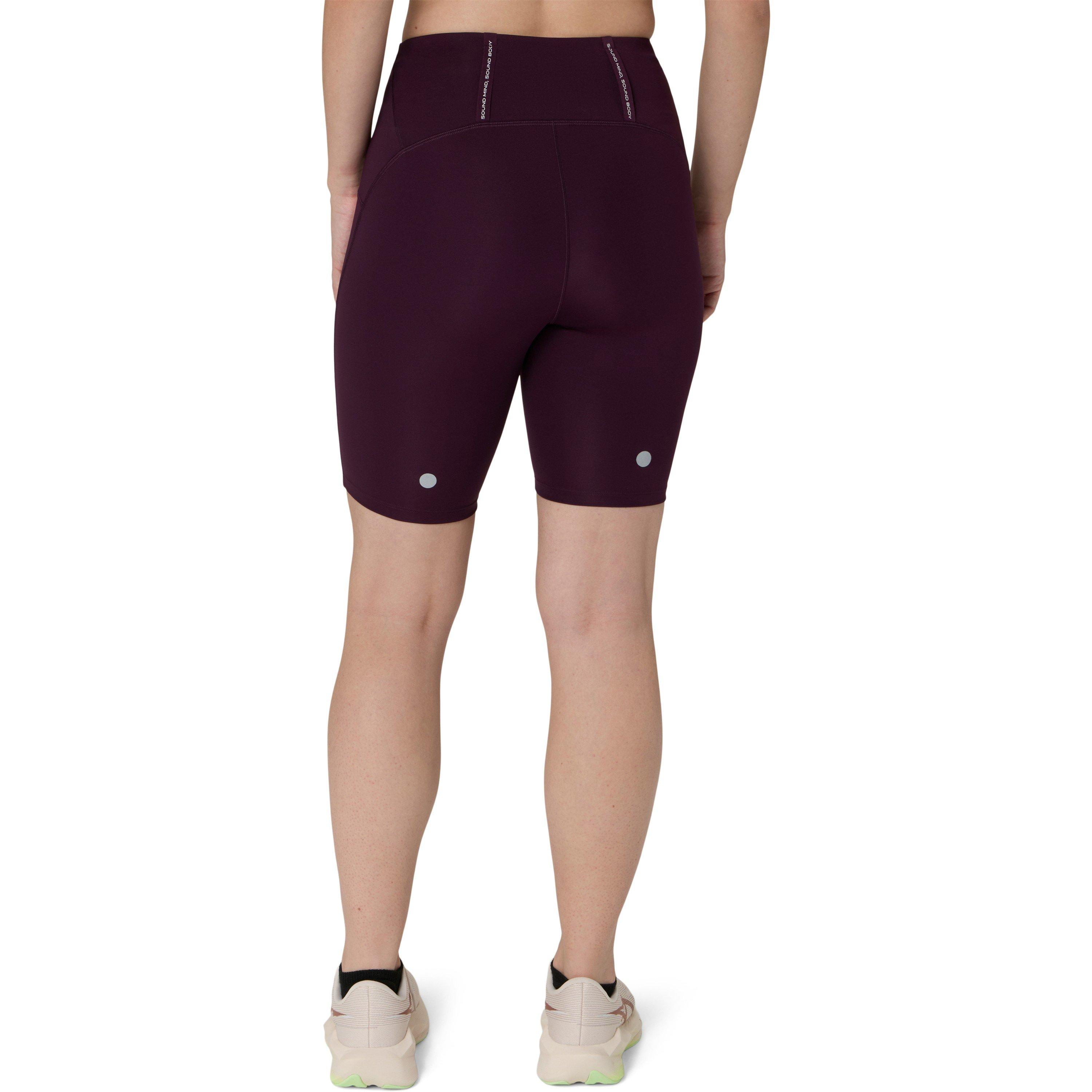 DARK AUBERGINE - Asics - Women's Road Sprinter 8 Inch High Waist Running Shorts - 2