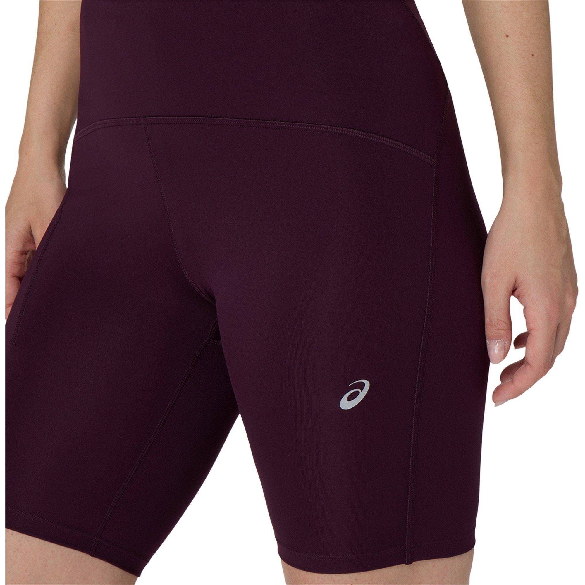 DARK AUBERGINE - Asics - Women's Road Sprinter 8 Inch High Waist Running Shorts - 3