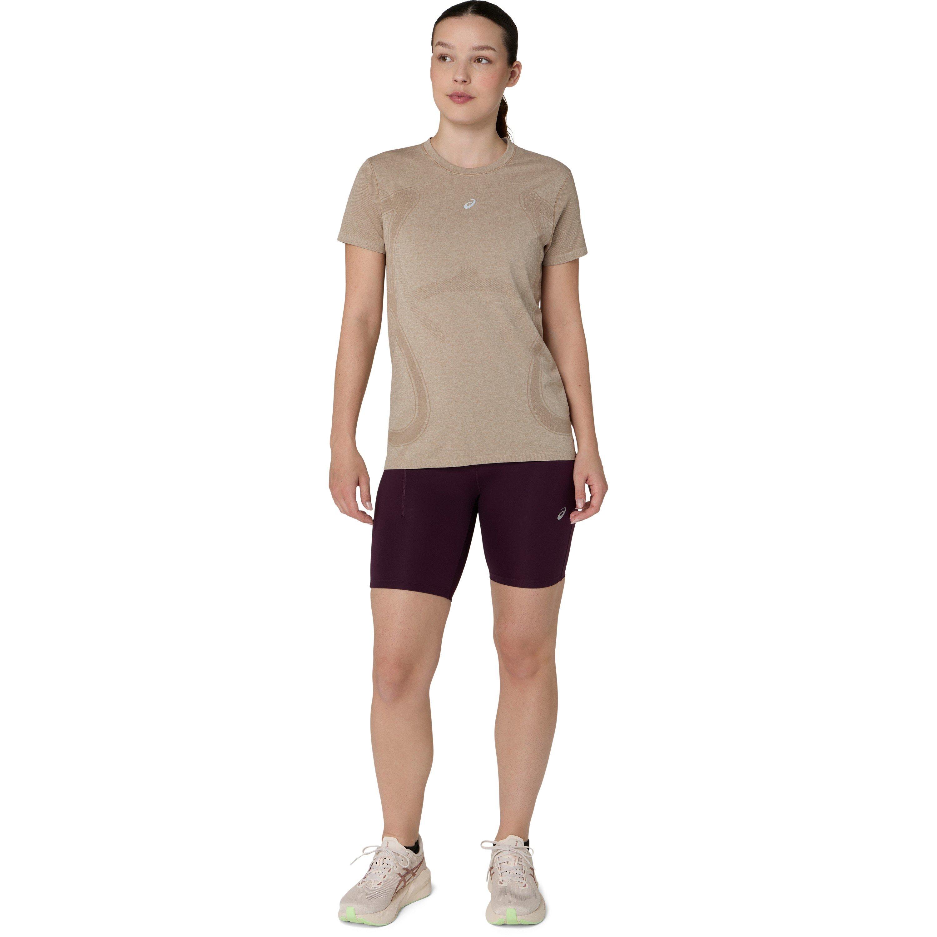 DARK AUBERGINE - Asics - Women's Road Sprinter 8 Inch High Waist Running Shorts - 7