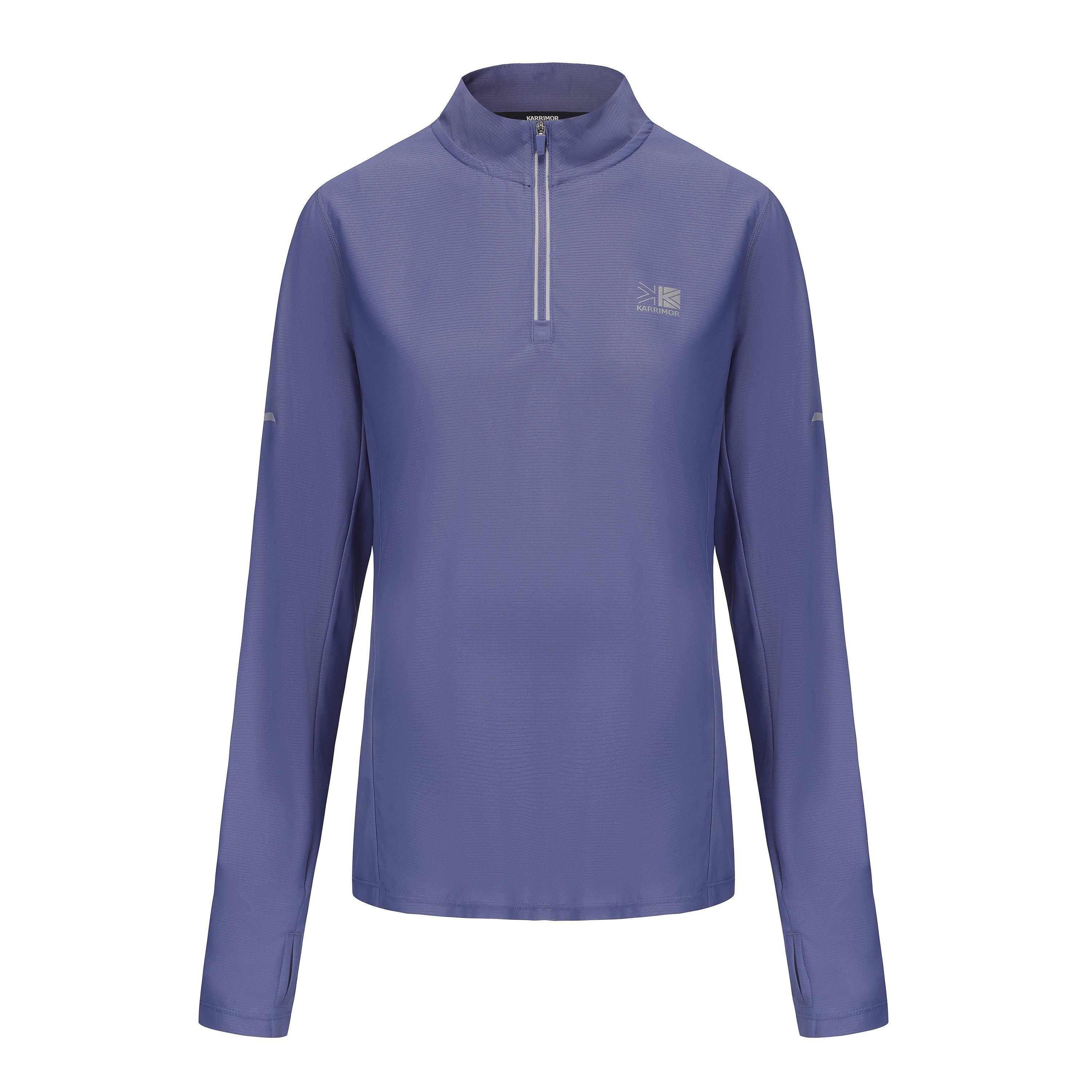 Karrimor Women's Asteroid Purple Longsleeve 1/4 Zip Top - 8 (36)